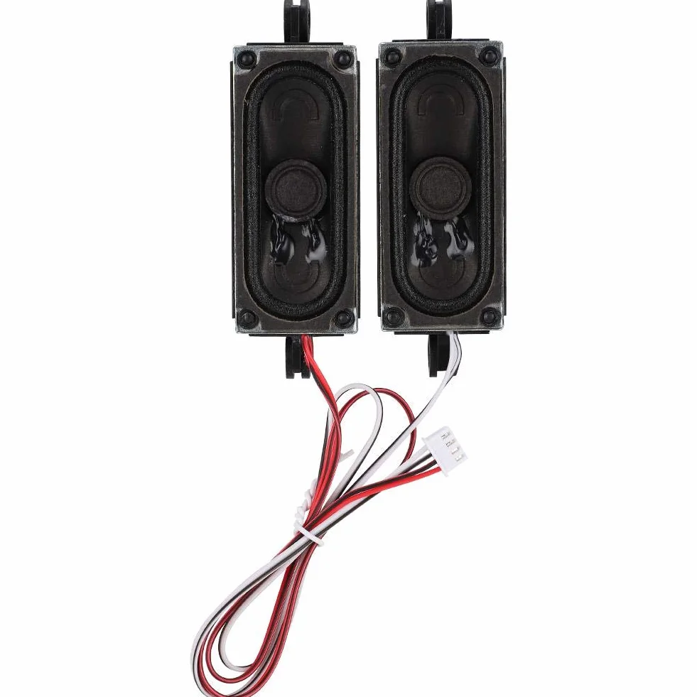 Altoparlante TV ABS Nero 2 Pezzi 4 Ohm 5W 70x30x16mm 450Hz-20KHz