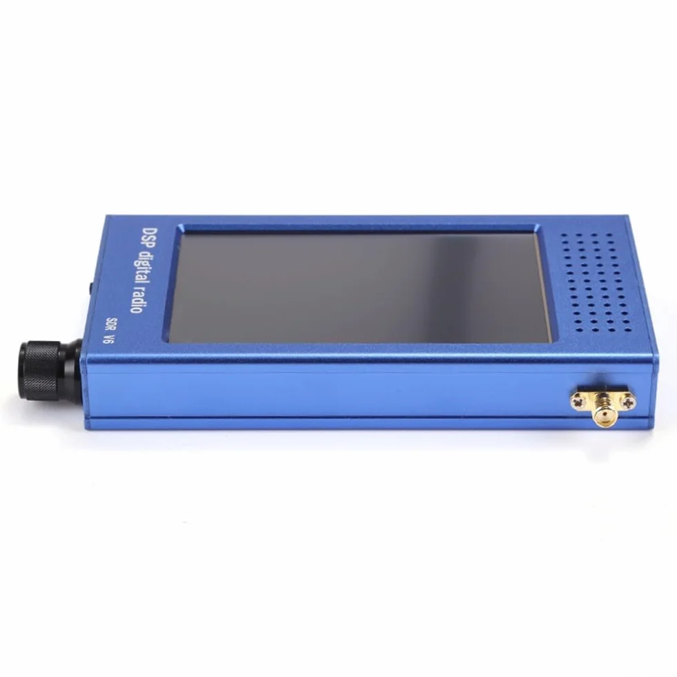 SDR-V6 Ricevitore digitale 100 kHz-149 MHz touchscreen IPS 4,3 pollici alloggiamento lega alluminio radio amatoriali onde corte blu