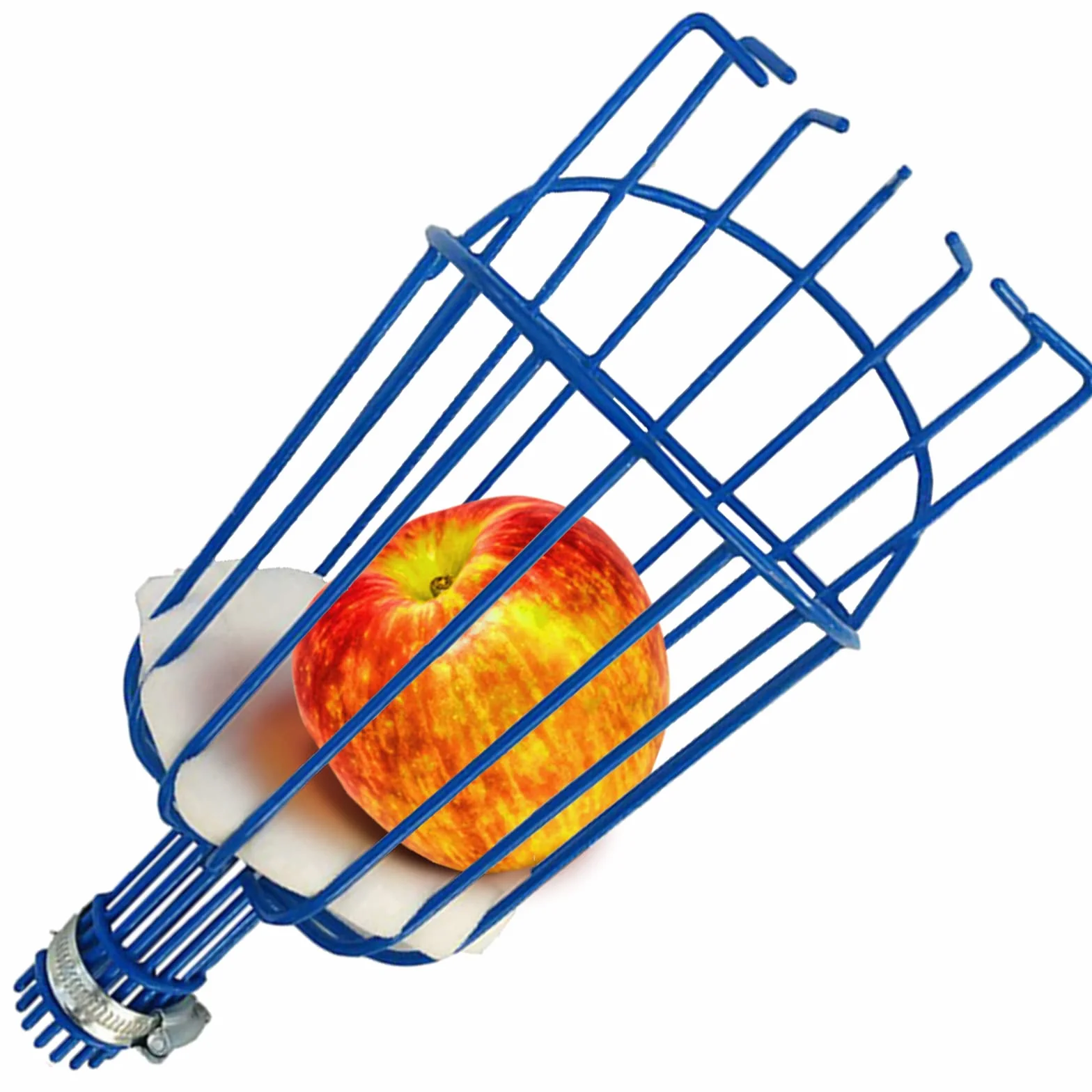 Raccogli Frutta Telescopico, Raccogli Ciliegie da Albero, Raccoglifrutta per Albicocche, Raccoglitori con Asta Regolabile 1.6 / 2.4 / 3.6m Harvesters Metallo Attrezzo per Mele Pere Limone (Ø 145mm)