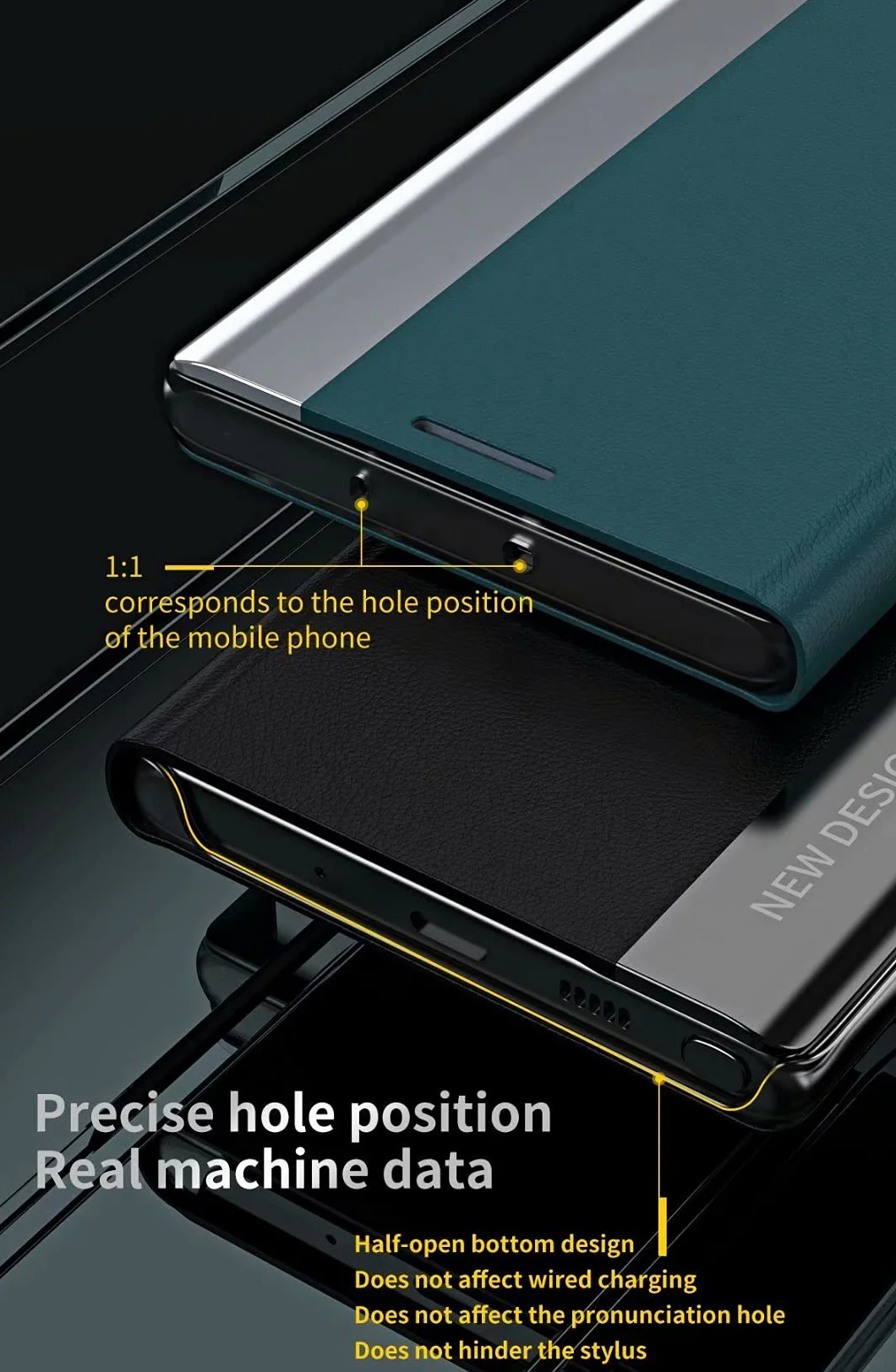 Custodia per Xiaomi Redmi Note 10 5G Smart Flip Cover con finestra laterale in TPU antiurto Argento