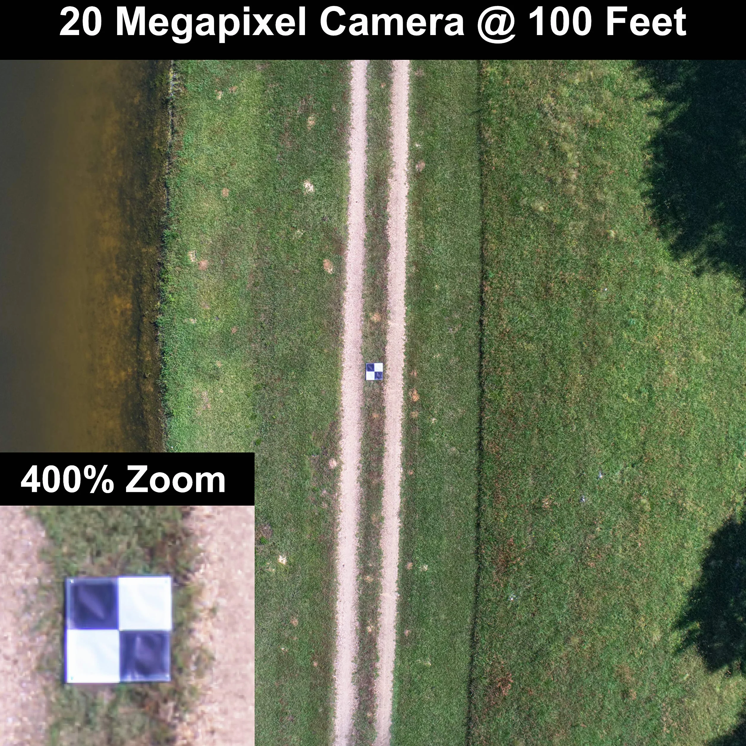 Pix4D DroneDeploy GCP 24"x24" Ground Control Point UAV Aerial Target 6 Pack Black White Markers