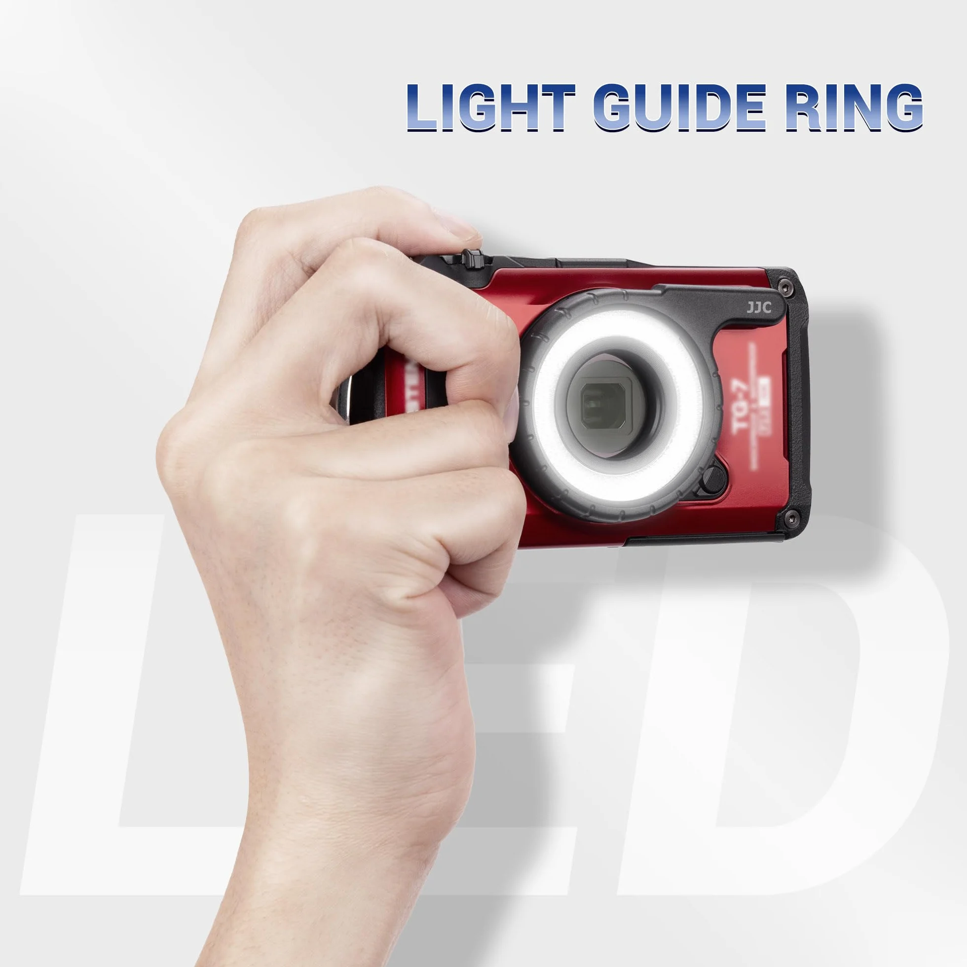 JJC Anello guida luce a LED macro per fotocamere Olympus TG