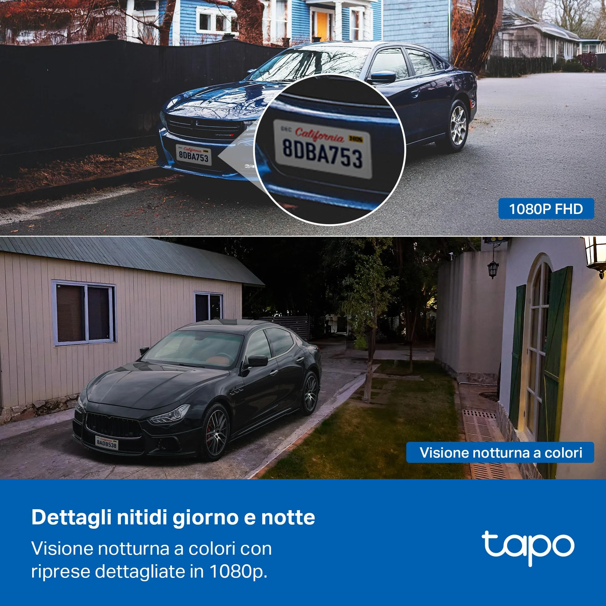 Tapo C400 Telecamera WiFi Esterno FHD senza Fili Batteria 5200mAh 180 Giorni IP65