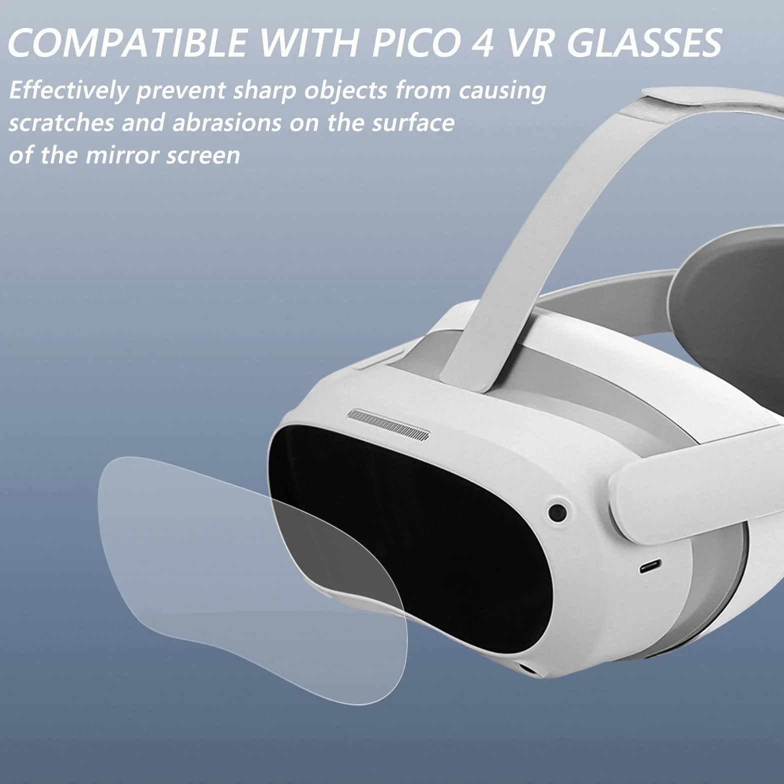 Geekria Pellicola protettiva per lenti compatibile con Pico Neo 4 VR, anello antigraffio