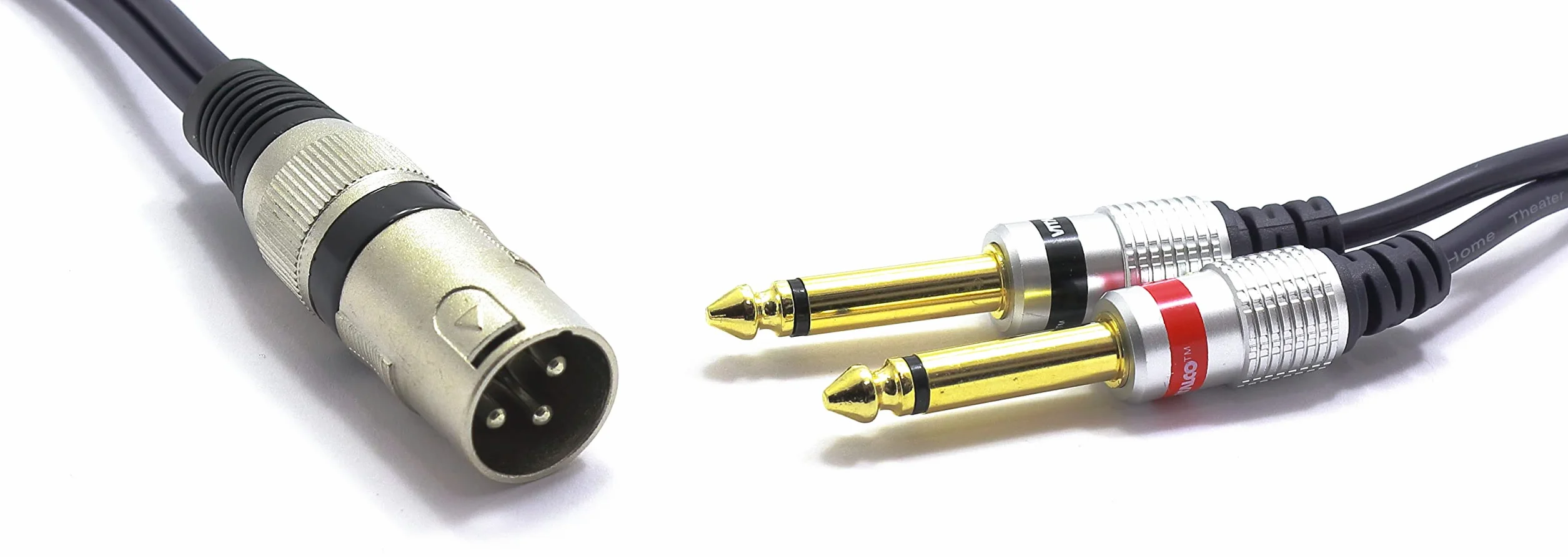 Cavo XLR Maschio a 2x RCA 5m Adattatore 3 pin per Microfono Y Splitter