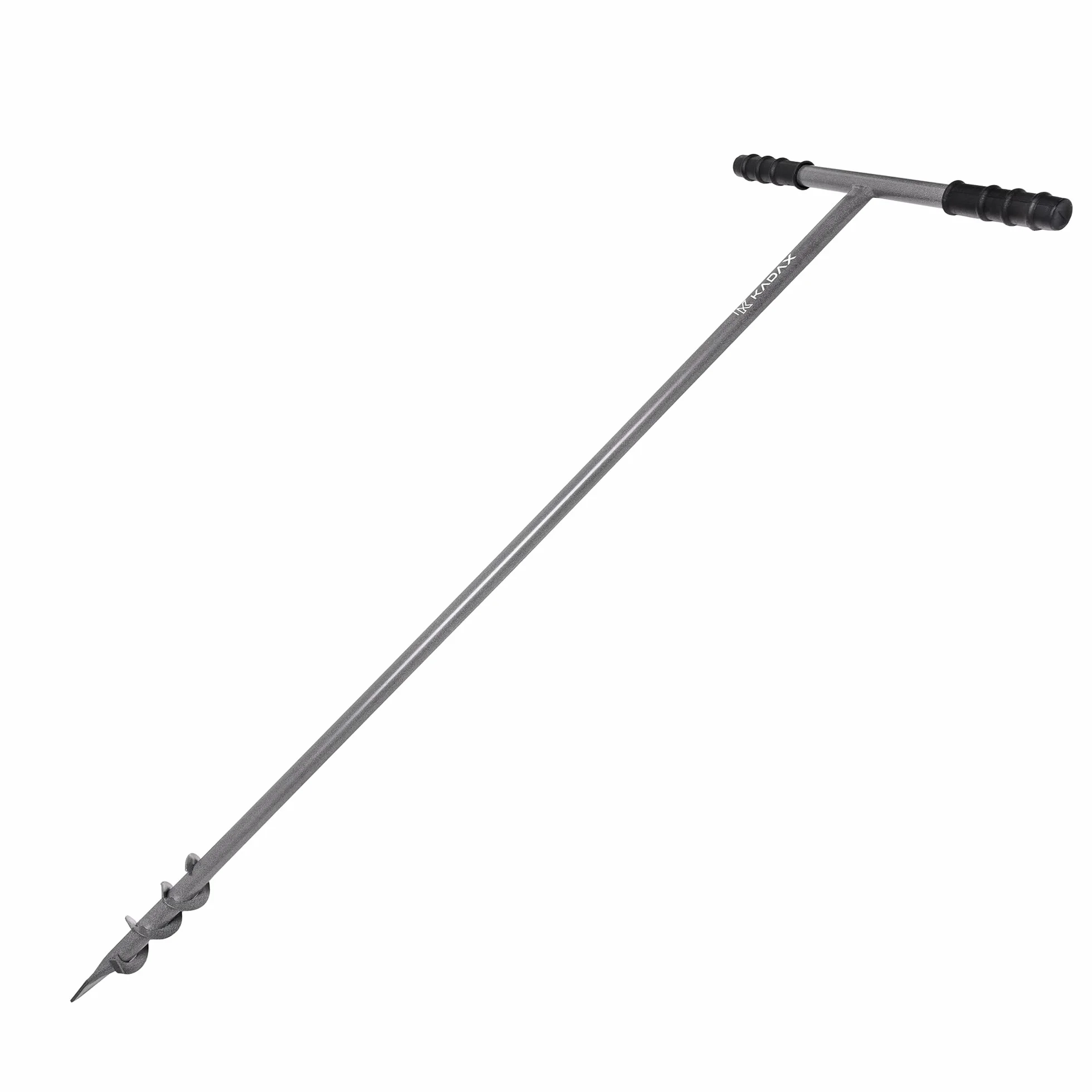 KADAX Trivella per buche per piantare alberi, trivella manuale a forma di T per giardinaggio, trivella da giardino per pali di recinzione, trivella per piantare con impugnatura (Ø 50 mm)