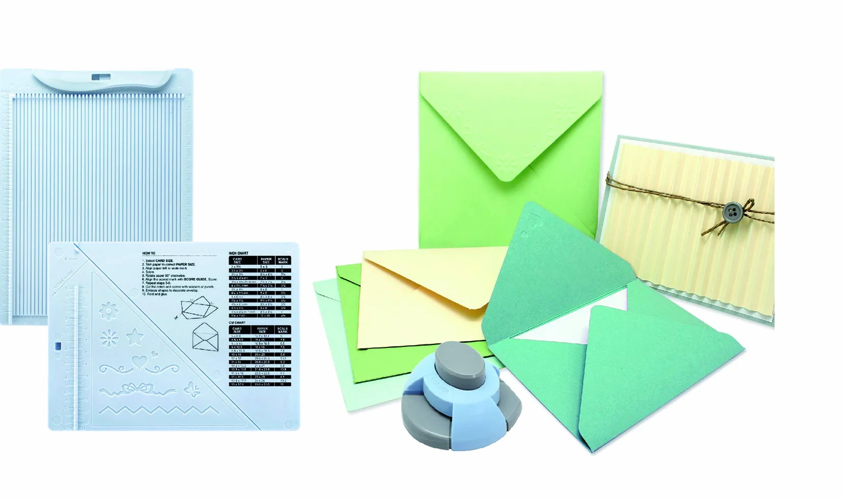 Artemio Kit di creazione Busta e Card con perforatrice 17,5 x 5 x 26 cm Plastica