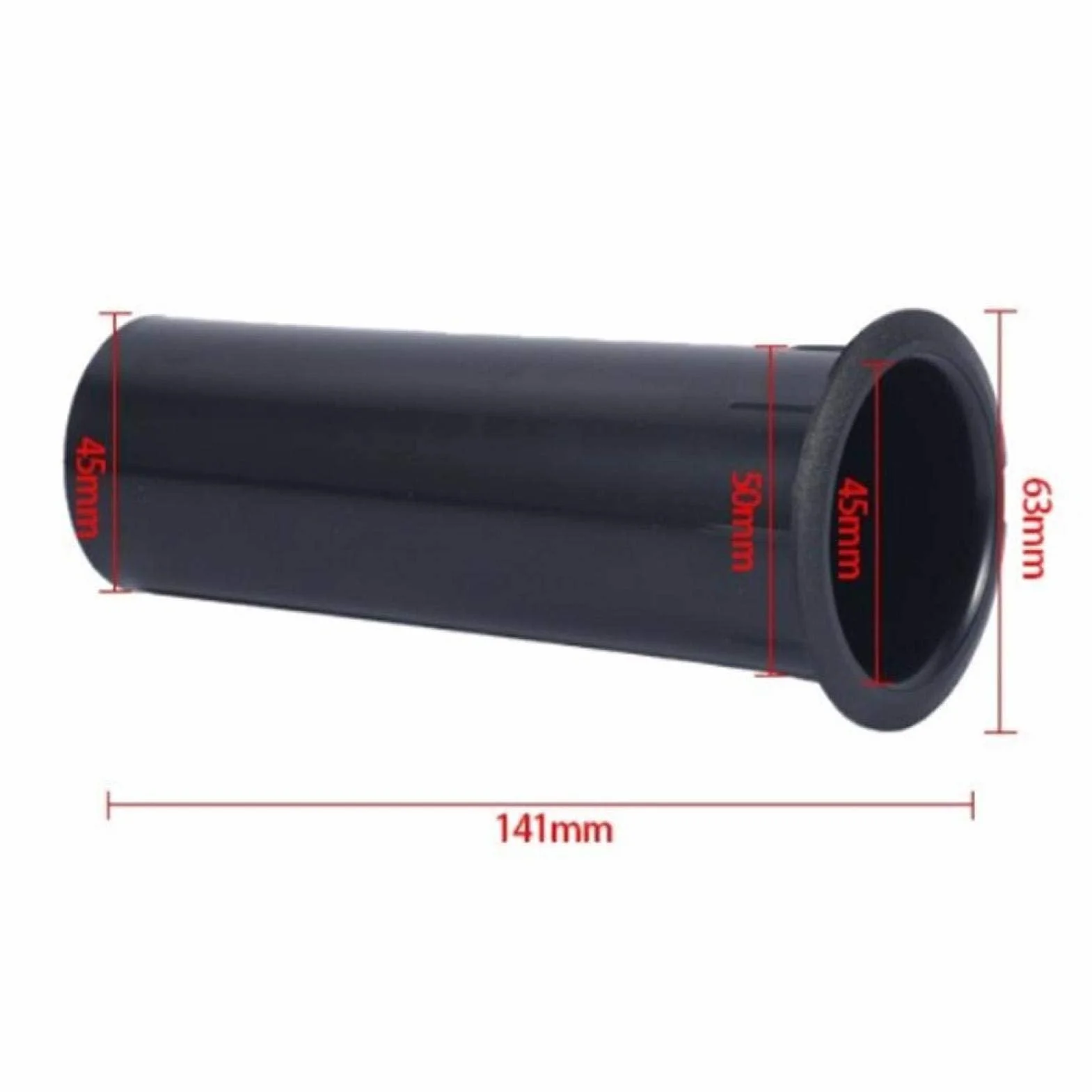 Agatige Tubo Porta Altoparlante 50 mm 2 Pezzi Altoparlante a Parete Interna Liscia in Plastica ABS per 4-6 Pollici