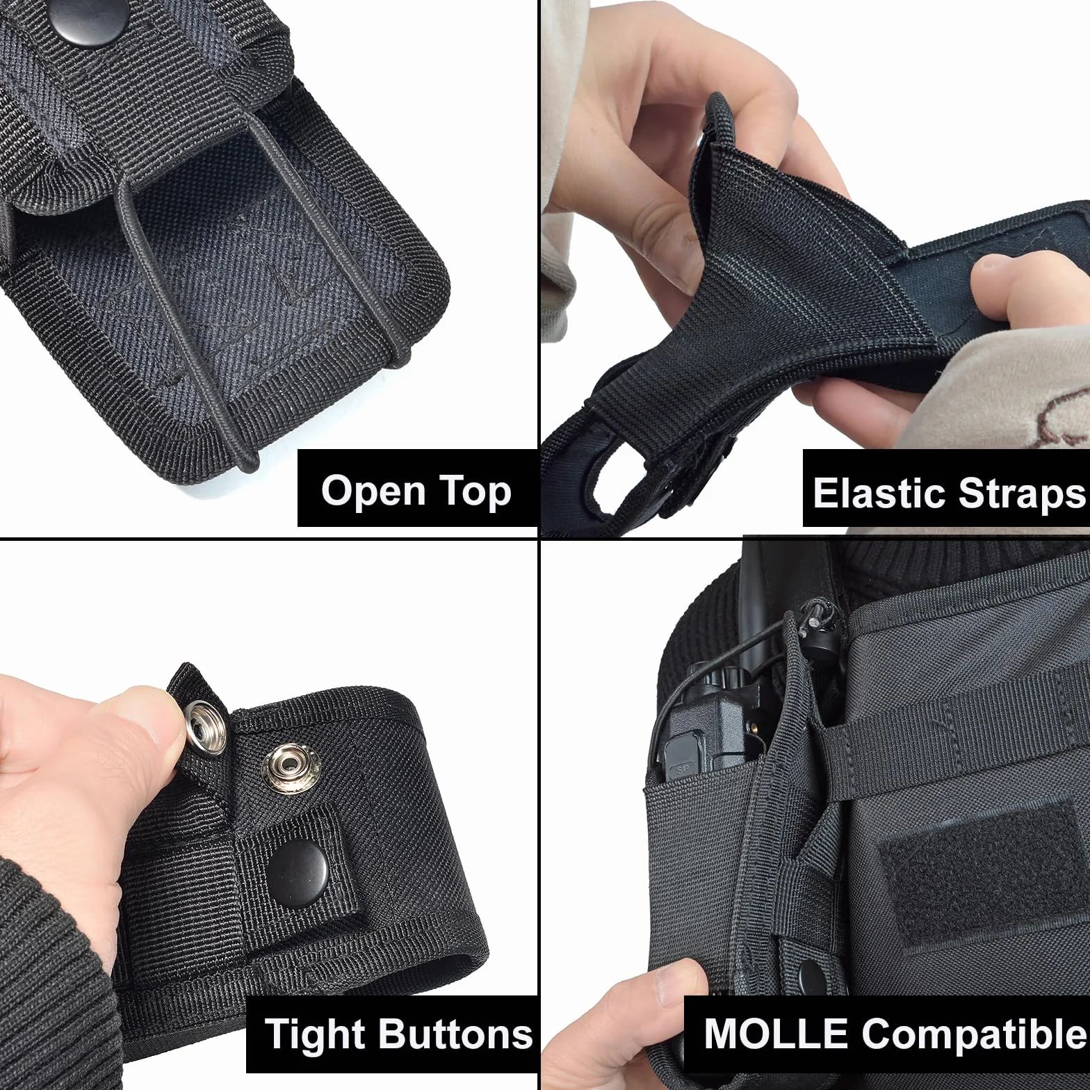 Custodia per radio Molle per Motorola Baofeng Kenwood tattico cintura di sicurezza