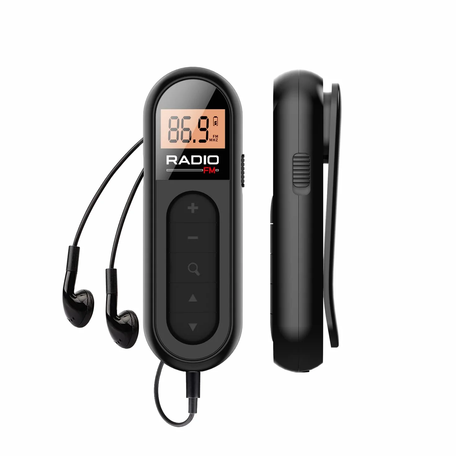 Radio FM Portatile Digitale da Tasca Ricaricabile con Eccellente Ricezione