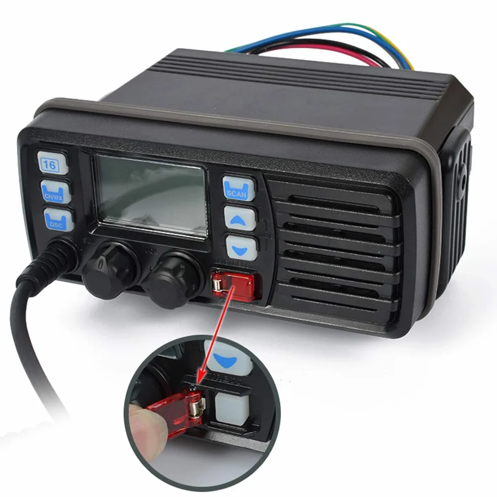 HYS TC-507 VHF Marine Radio IP-X7 impermeabile DSC incorporato