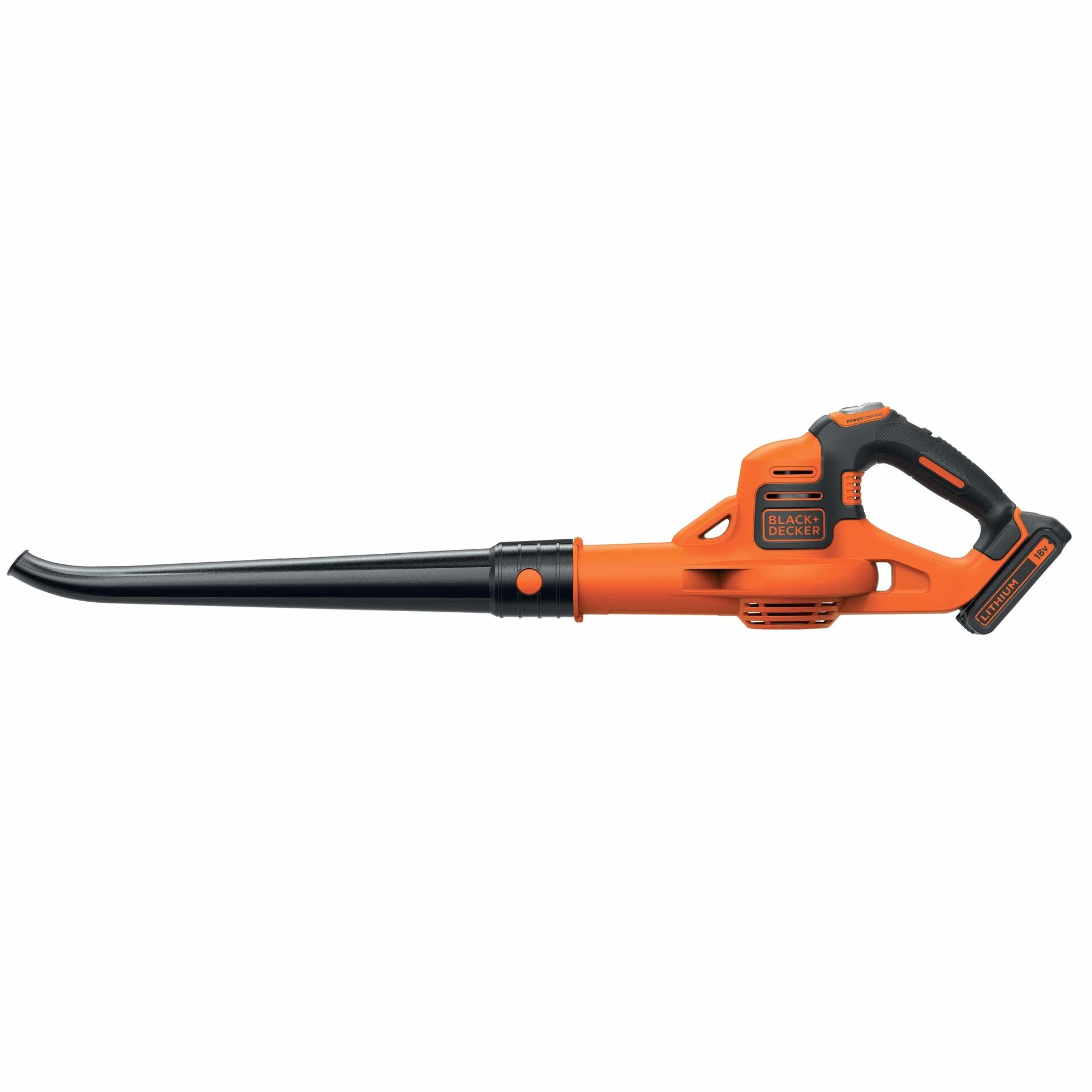 BLACK+DECKER,SOFFIATORE POWER COMMAND UNITA' SENZA BATTERIA E CARICABATTERIE- VEL SOFFIAGGIO 169 - 209 km/h - EXTRA VELOCITA' - IMPUGNATURA SOFT GRIP. GWC1820PCB-XJ