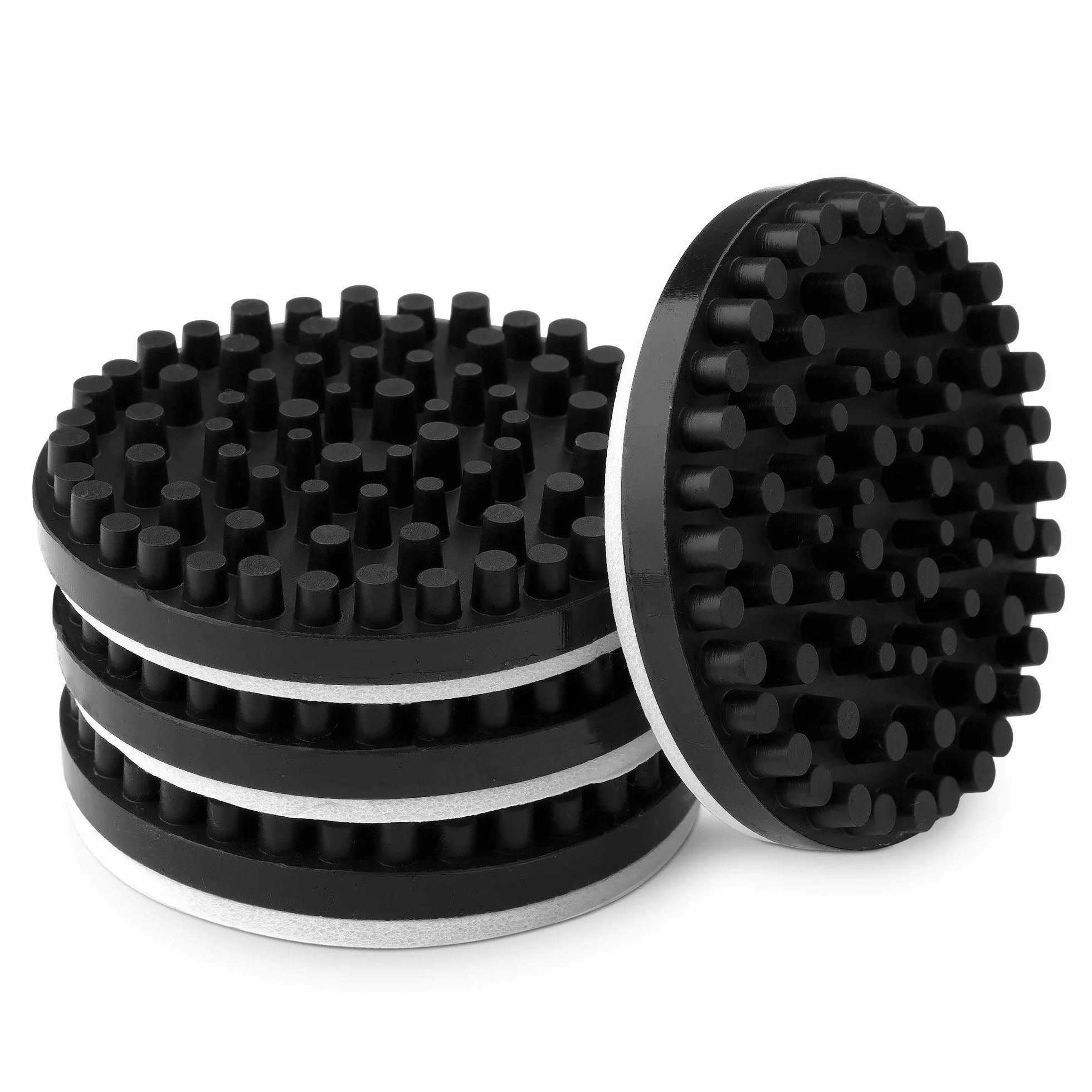 kwmobile Set 4x Piedini Antivibrazione per Casse Audio Ø 5,3x1cm Gommini Anti Vibrazioni Subwoofer Hi-Fi