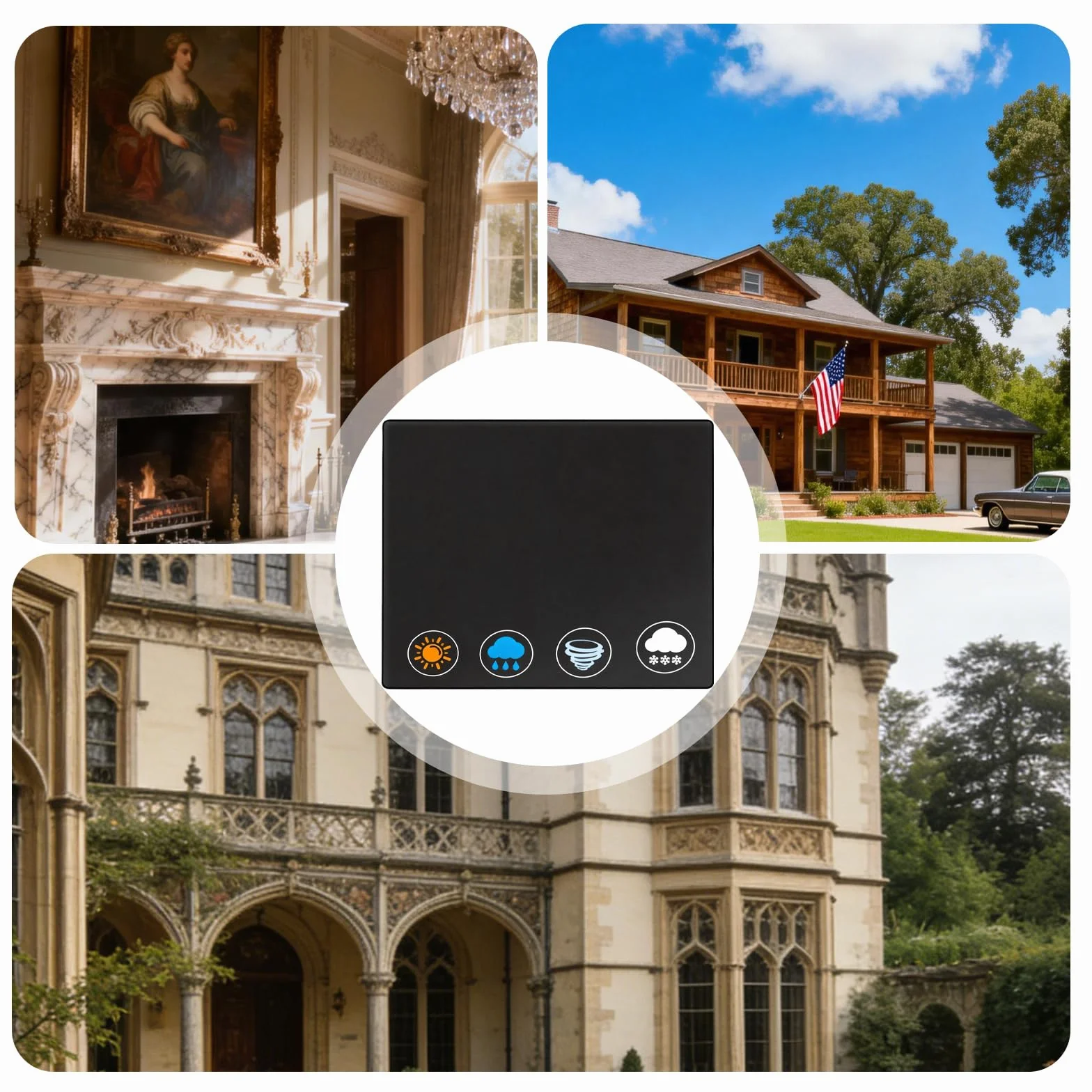 Copertura per TV esterni 40-42 pollici Oxford 600D impermeabile antipolvere