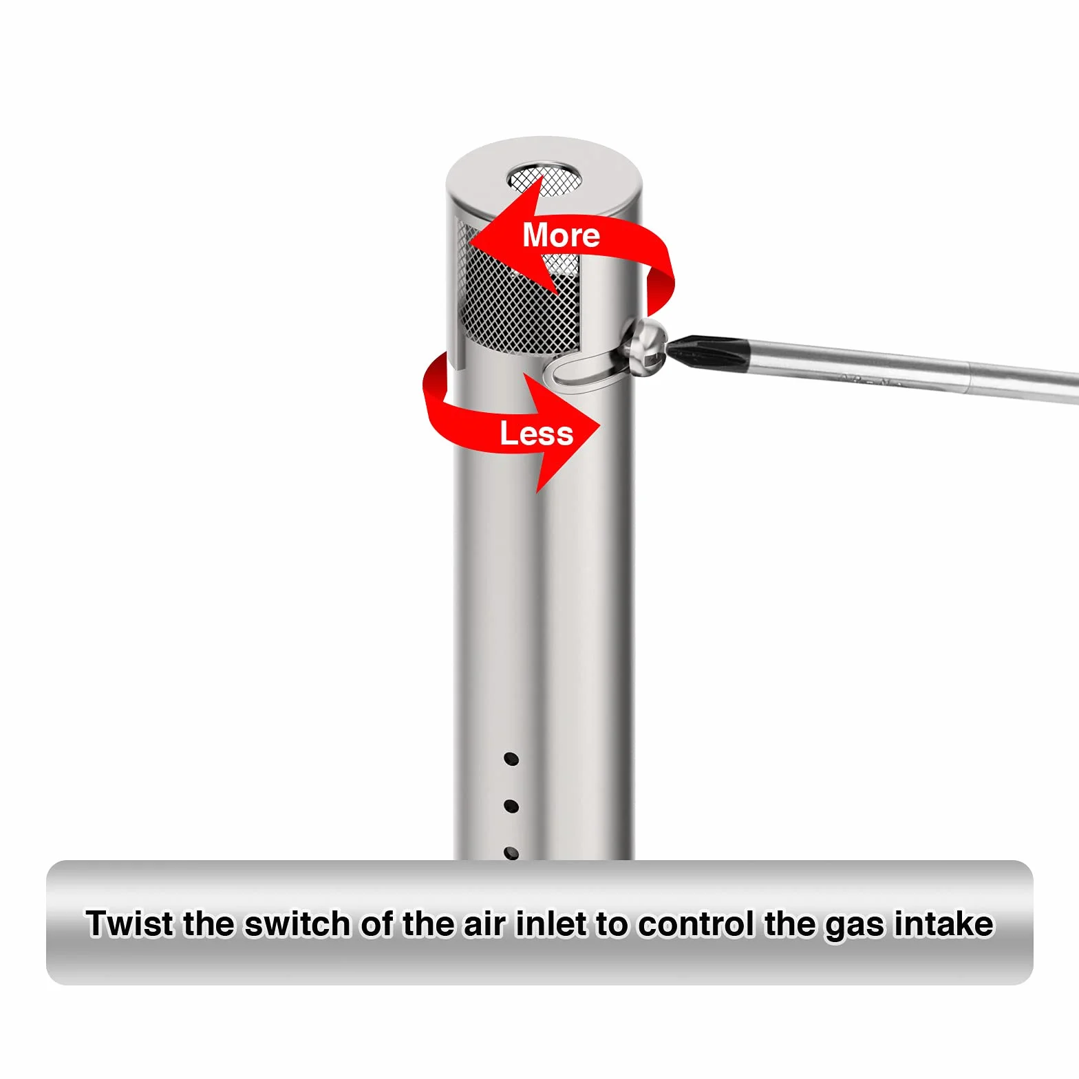 Bruciatore a Tubo Universali in Acciaio Inox 30,8 a 44,9 cm Accessori per Barbecue a Gas, Regolabile Tubo Ricambi per Master Forge Perfect Flame Uniflame Lowes e Altri Barbecue (42204-4)