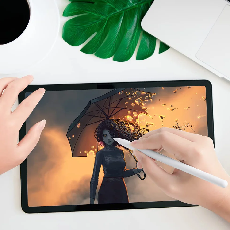 flintronic Punta per Apple Pencil, 3 Pezzi, Alta Sensibilità, Ricambio, Compatibile con 1a e 2a Generazione, Bianco