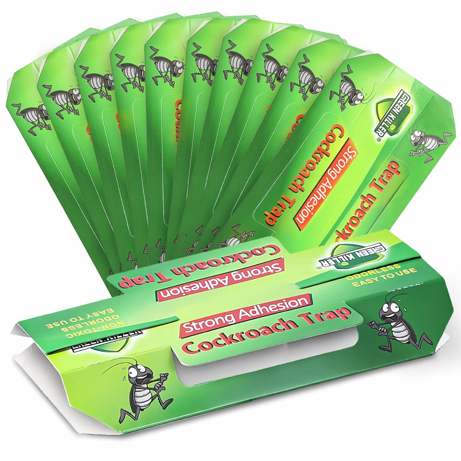 Trappole Scarafaggi, 10 Pezzi Trappola Ragni per Disinfestazione Casa Anti Blatte, Appiccicosa Cattura Ragni per Cucina, Bagno, Camera da Letto, Ufficio