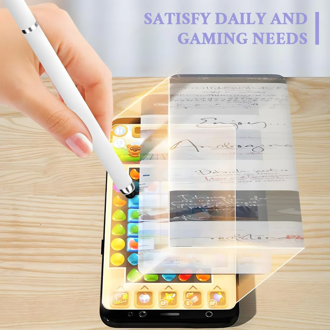 Pennini Stilo 2 in 1 per Touch Screen, Pennino Capacitivo a Punta Fine, Compatibile Cellulare e Tablet
