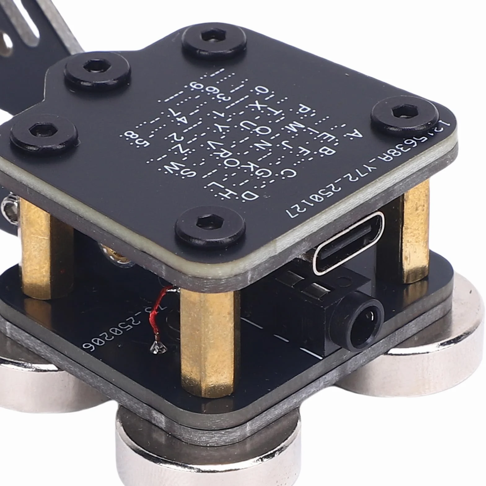 CW Keyer Trainer Automatico PCB 4 Basi a Magnet Base a Doppio Paddle Morse 3,5 Mm Jack Audio Tipo C