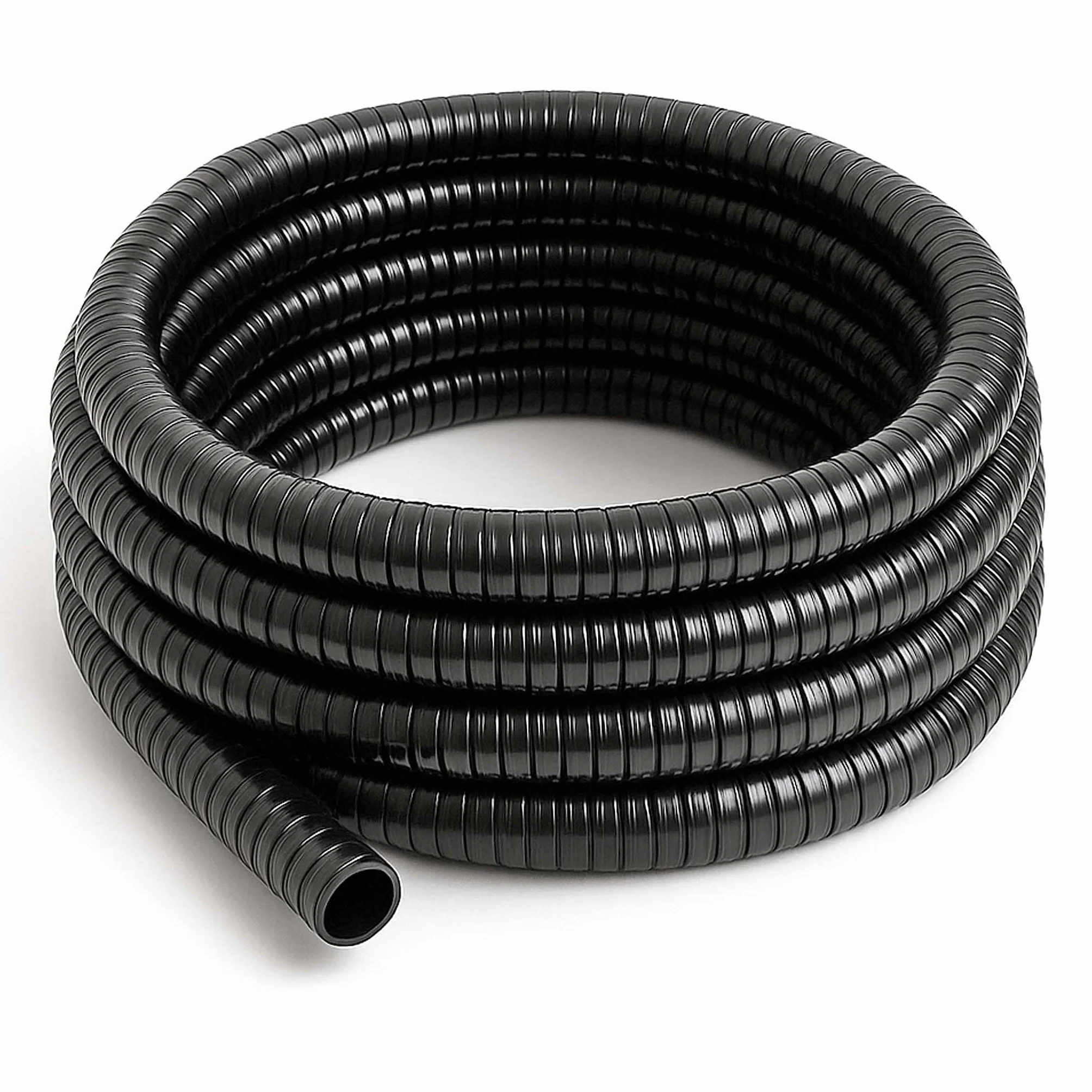Tubo a spirale per laghetti 25 m 50 mm (2") nero Tubo spiralato per aspirazione