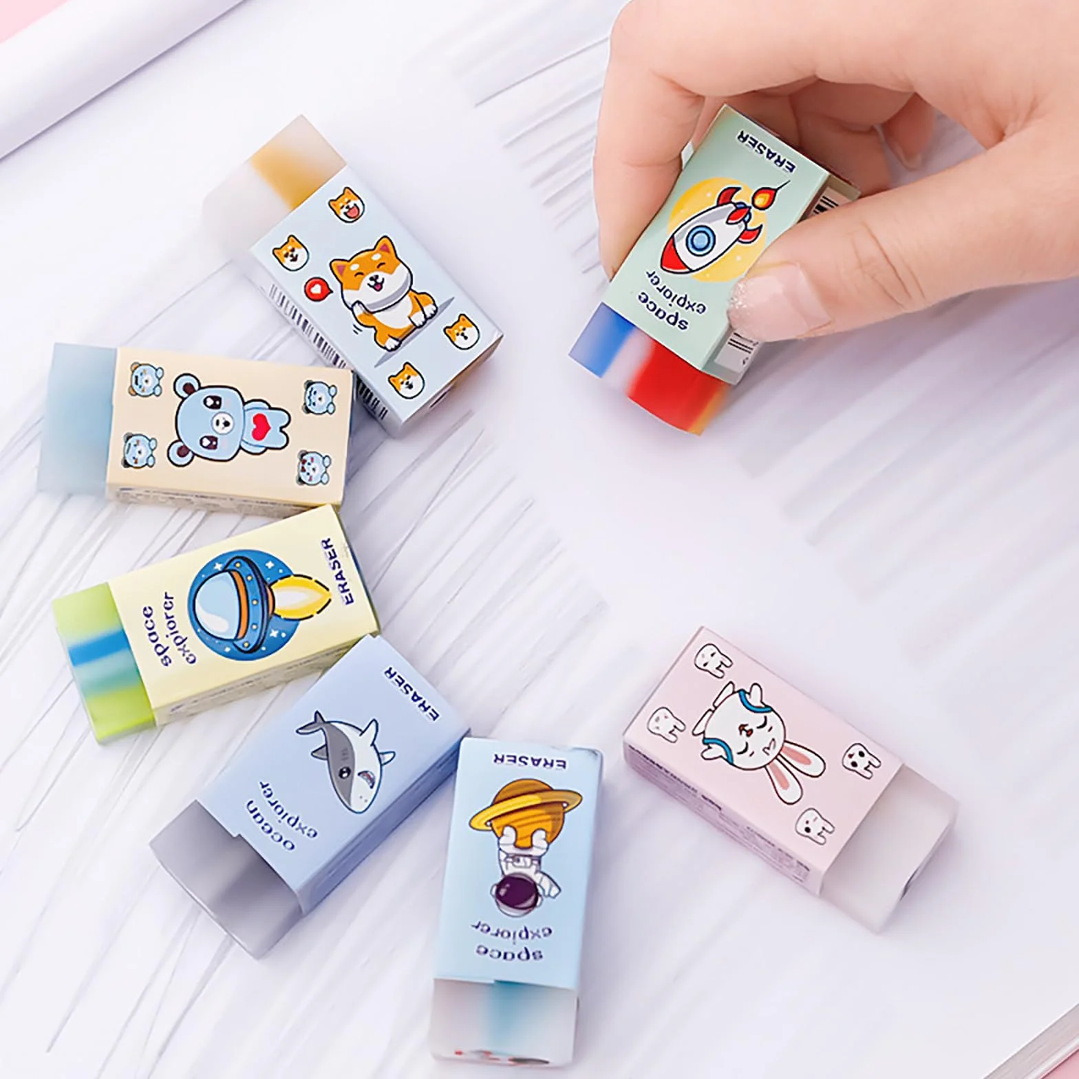 Kawaii Gomme Cancellare 18 Pezzo, Gomme Creative, Regali Studenti, Bomboniere, Premi Compiti