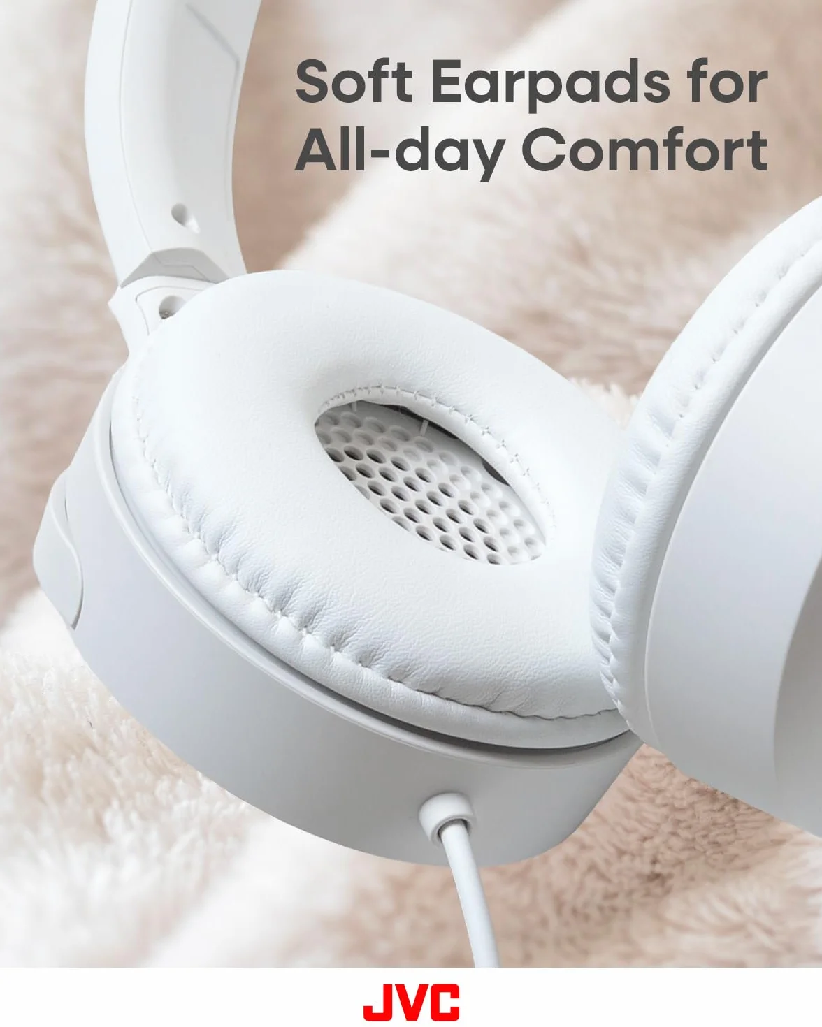 JVC HA-S33UC-W Cuffie on-ear USB-C pieghevoli Bianco