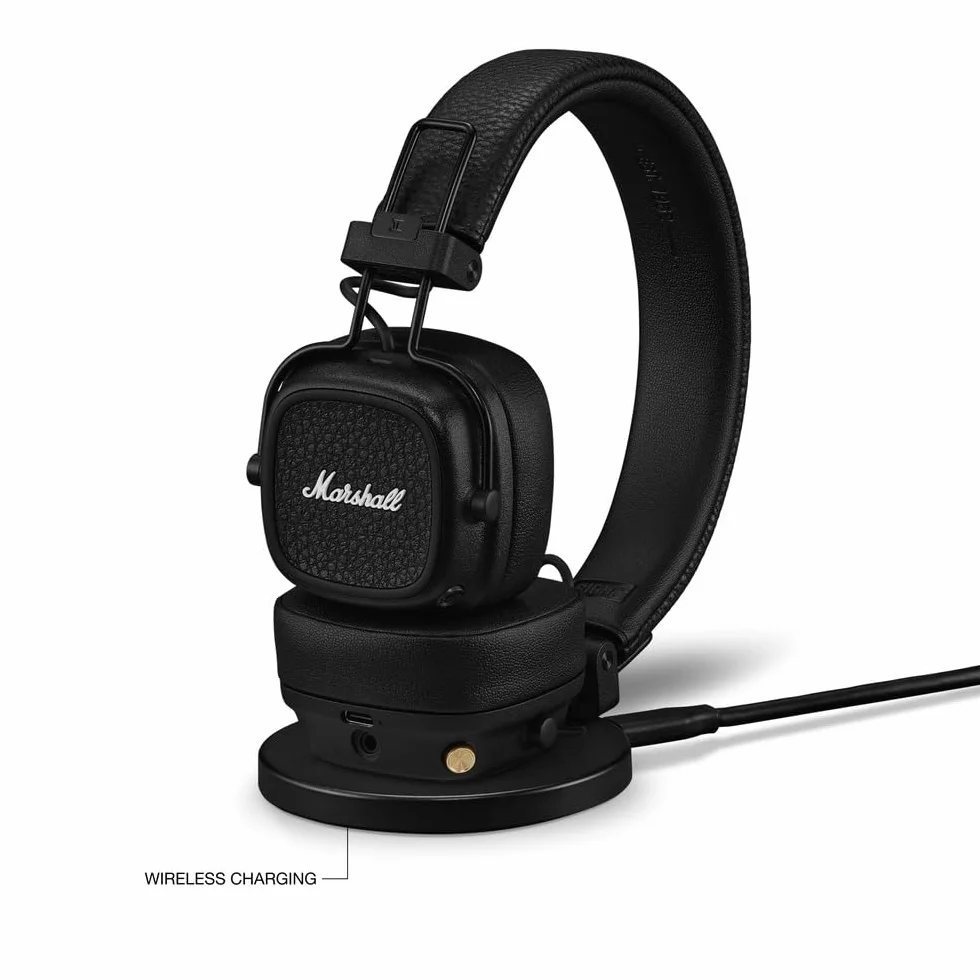 Marshall Major V Cuffie Wireless Bluetooth 100 Ore Riproduzione Nero