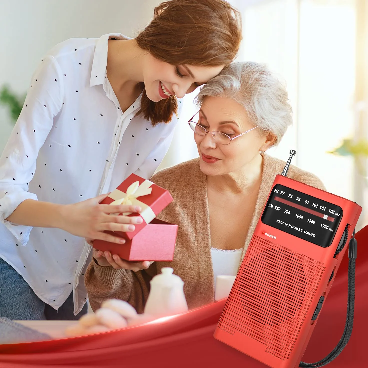 Tendak Radio Portatile FM/AM con Eccellente Ricezione e Jack per Cuffie
