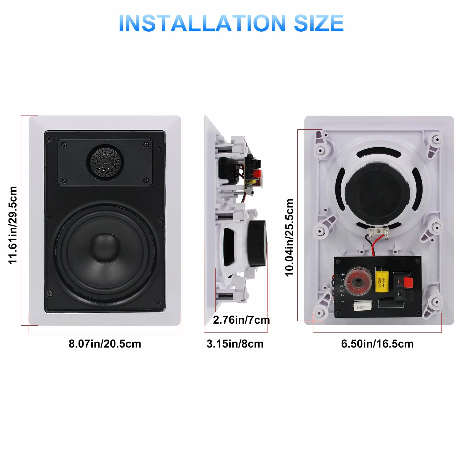 Herdio 5.25 Pollice 2-Way Bluetooth Altoparlanti Soffitto Parete Interno/Esterno Coppia