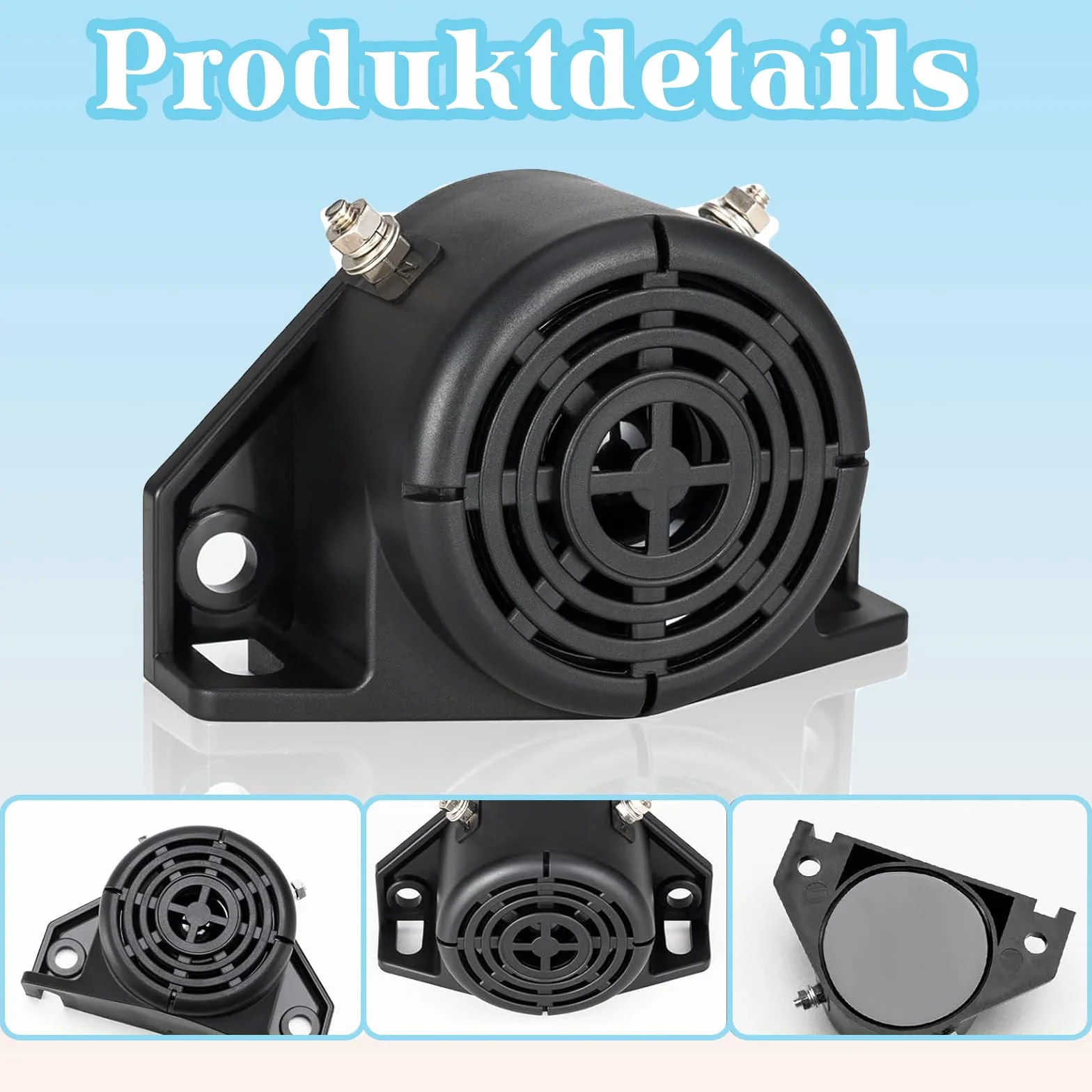 Cicalino Retromarcia Universale 12V 24V Avvisatore Acustico Impermeabile ABS per Auto Camion