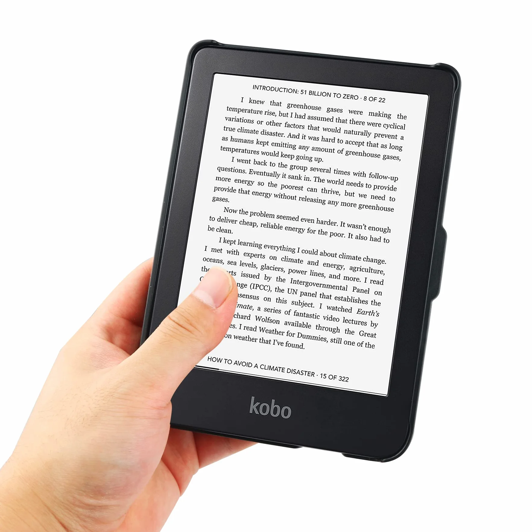 Custodia Premium PU Leggero per Kobo Clara Colour 6 Pollici, Auto Sleep/Wake