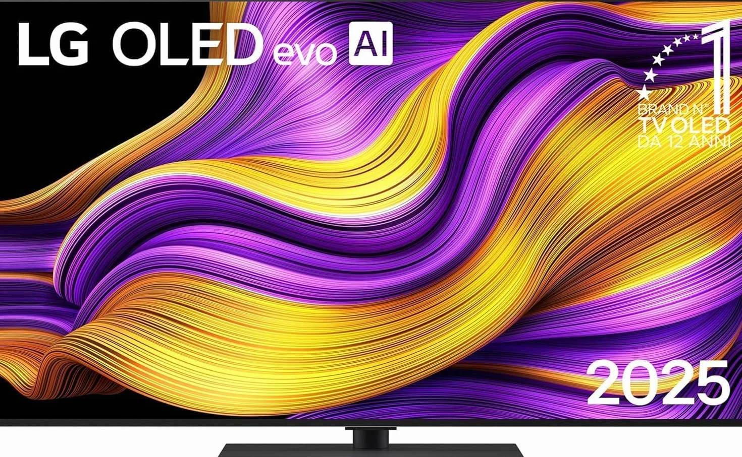 LG OLED evo AI G5 TV 55 pollici Smart TV 4K Base da appoggio inclusa Processore α11 Gen2 Brightness Booster Ultimate webOS con AI Dolby Vision Atmos VRR GSYNC 4K@165Hz OLED55G56LS 2025