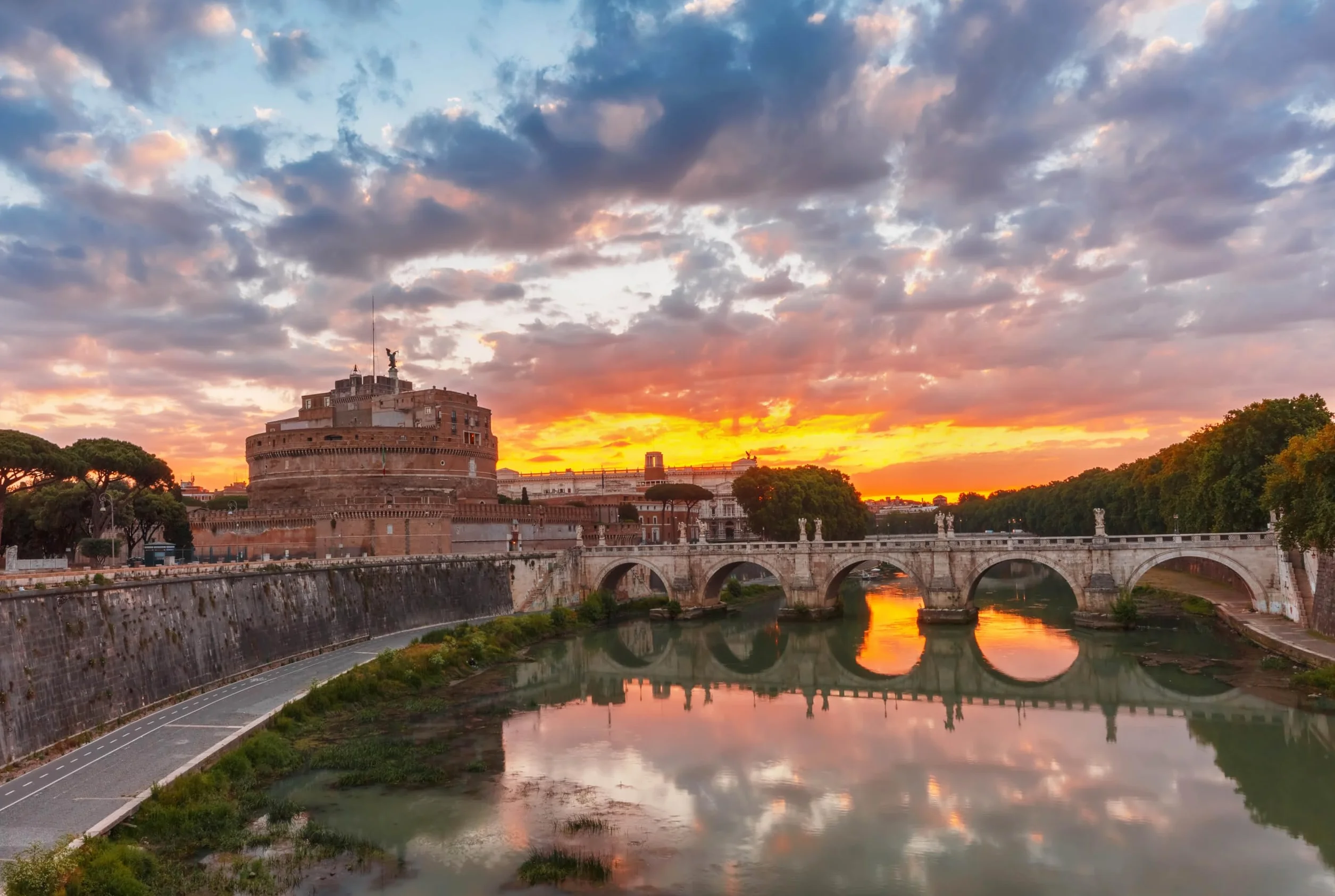 Set di cartoline Roma: 9 carte singole - Motivi fotografici Colosseo, Foro Romano, Basilica di San Pietro