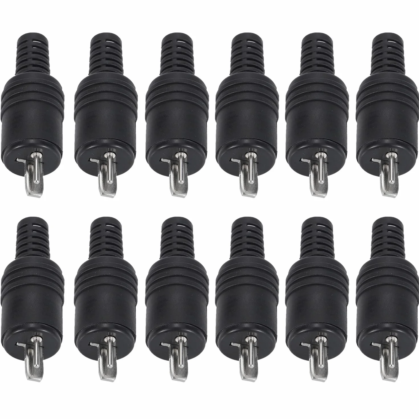 Greluma 12 Pz Spine per altoparlanti DIN a 2 pin con terminali a vite, connettore maschio per cavo altoparlante HiFi senza saldatura