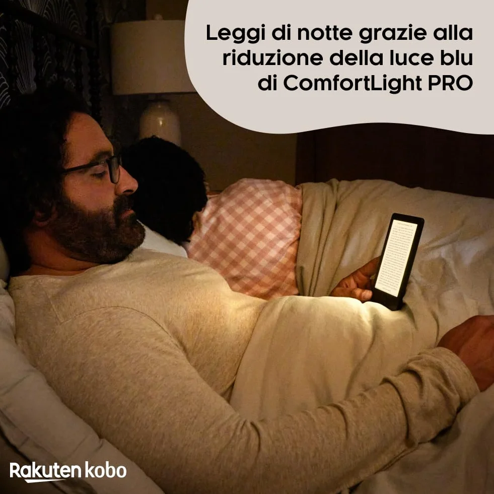 Kobo Clara 2E eReader 6" HD Touchscreen antiriflesso ComfortLight PRO 16 GB E Ink Deep Ocean Blue