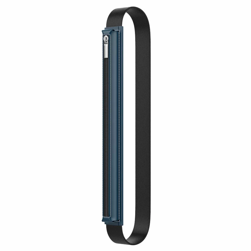 MoKo Custodia per Apple Pencil PRO/USB-C 1a/2a Gen., Penna Stilo Custodia con Cerniera in Pelle PU per Tablet 9,7"-12,9", Indaco