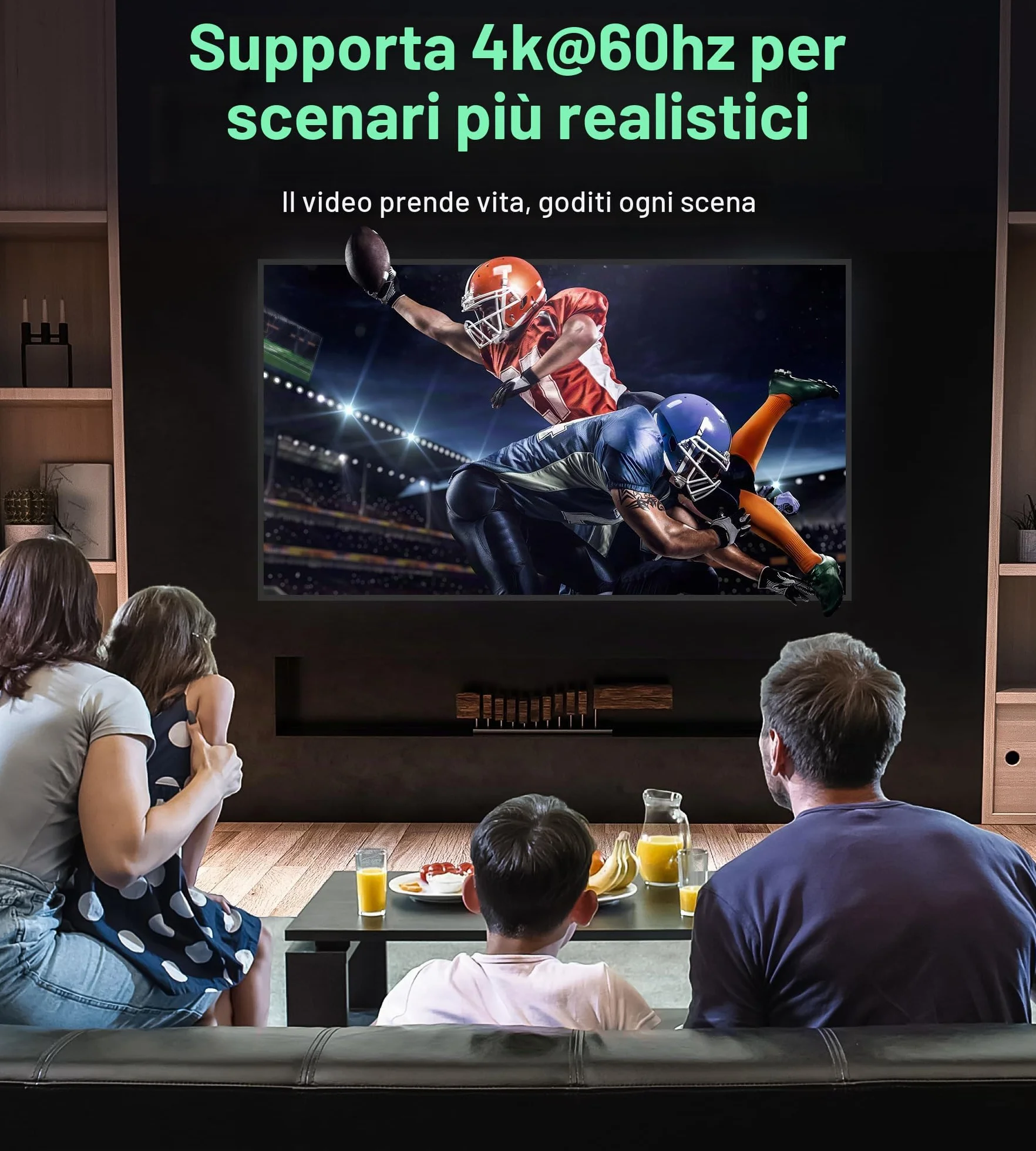 GANA Sdoppiatore HDMI Switch 4K Bidirezionale 2x1 Alluminio per TV Xbox PS5