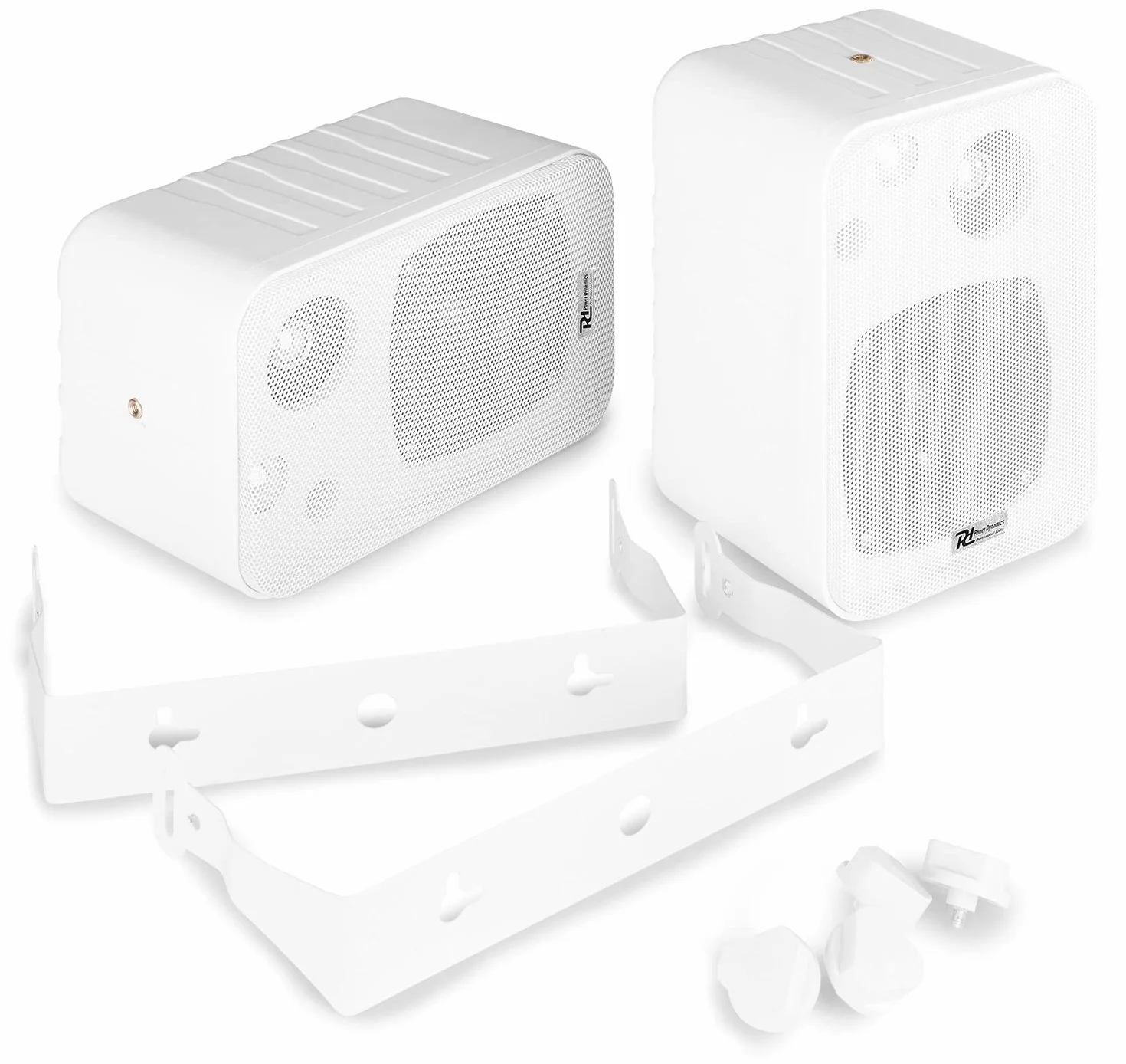 Impianto Audio Filodiffusione 8 Altoparlanti Parete Bluetooth 100Mt Cavo Microfono Casse Bianche