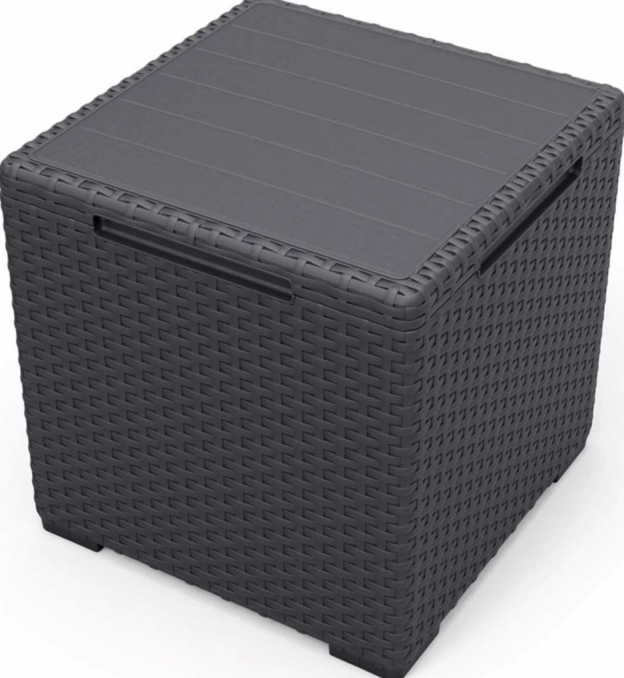 Keter Vigo Tavolino Portaoggetti da Giardino 37x37x37cm Grafite