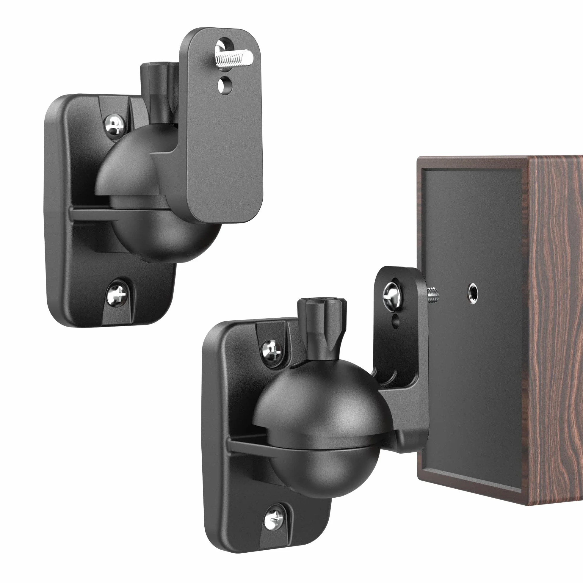 Cozycase Coppia Supporti da Parete per Altoparlanti 2 pezzi Girevoli Inclinabili Staffe per Casse a parete fino a 3,5 kg Nero