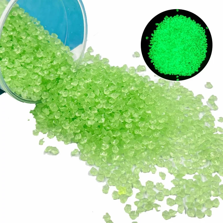 4000 Pietre Luminose Da Giardino Fluorescenti Per Vasi Decorazioni Balcone, Aquascape e Esterno, Sassolini Decorativi Luminosi per Percorsi e Aiuole (verde)