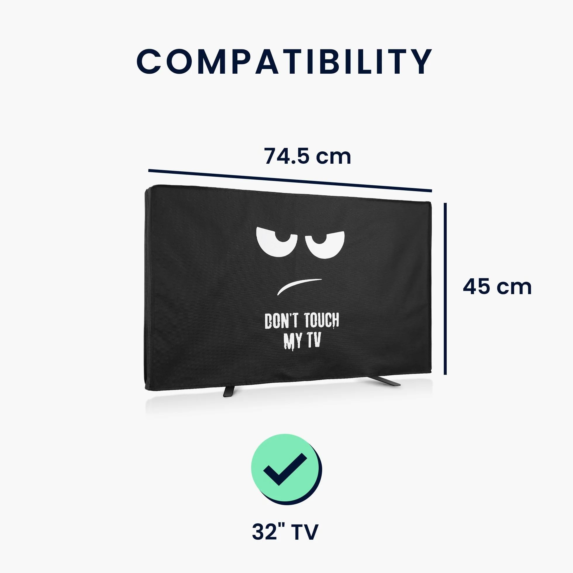 kwmobile Protezione per 32" TV - Cover Impermeabile Antipolvere per Schermo PC e TV