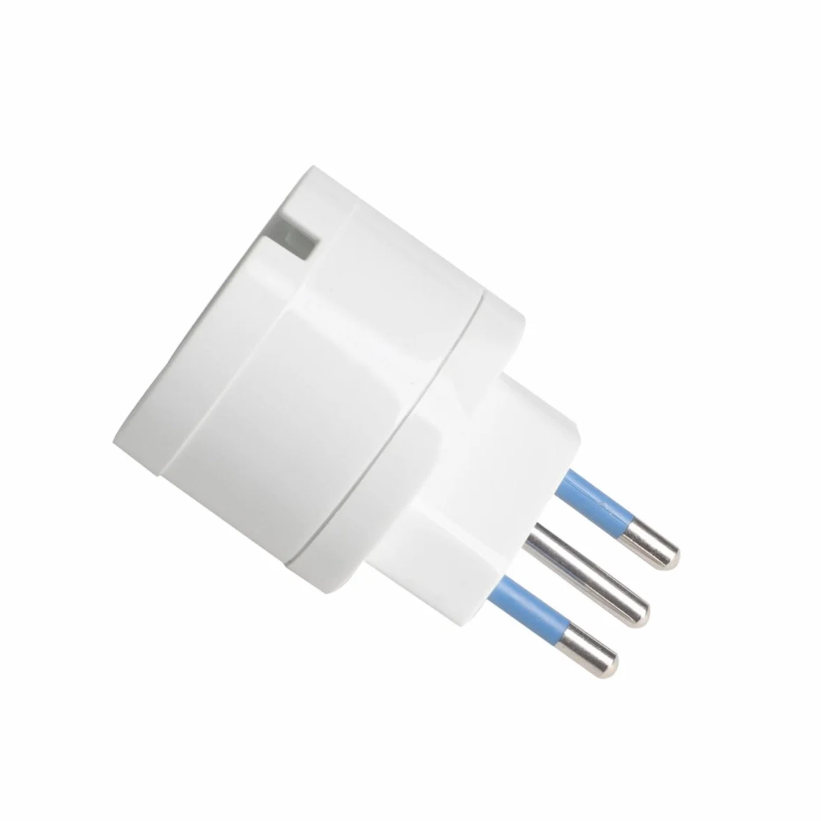 Adattatore Schuko 2P+T 10A/16A a Spina Italiana 10A Viaggio 250V 1500W 2 Pezzi Bianco