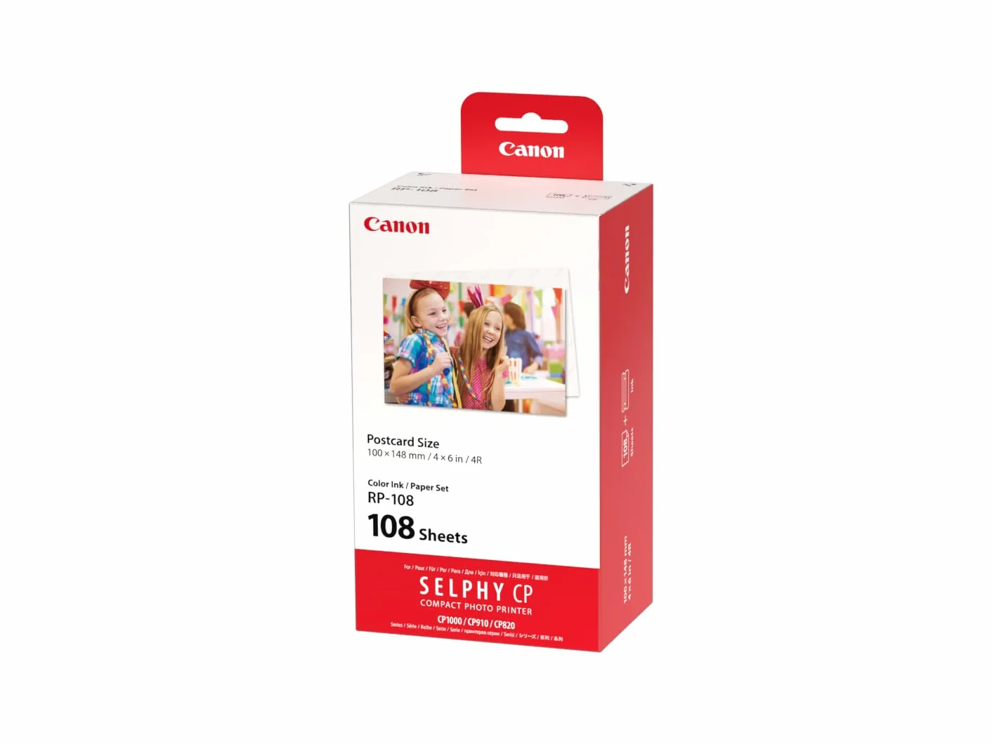 Canon SELPHY RP-108 Set Cartucce Carta Stampante Inchiostro 108 Fogli 100x148mm