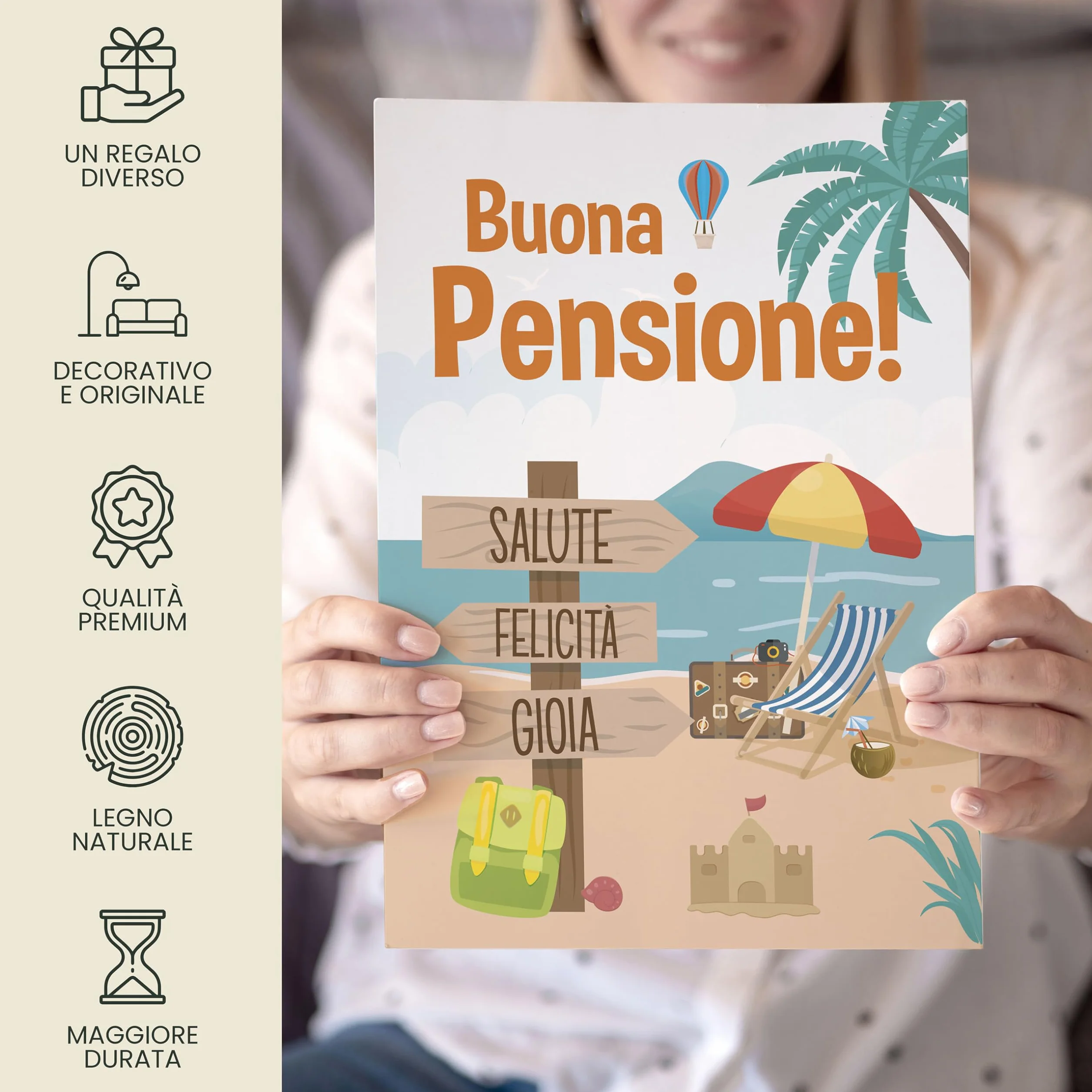 CONTRAXT Biglietto di Auguri Pensione 42x30 cm aperto - Regalo originale per pensionamento