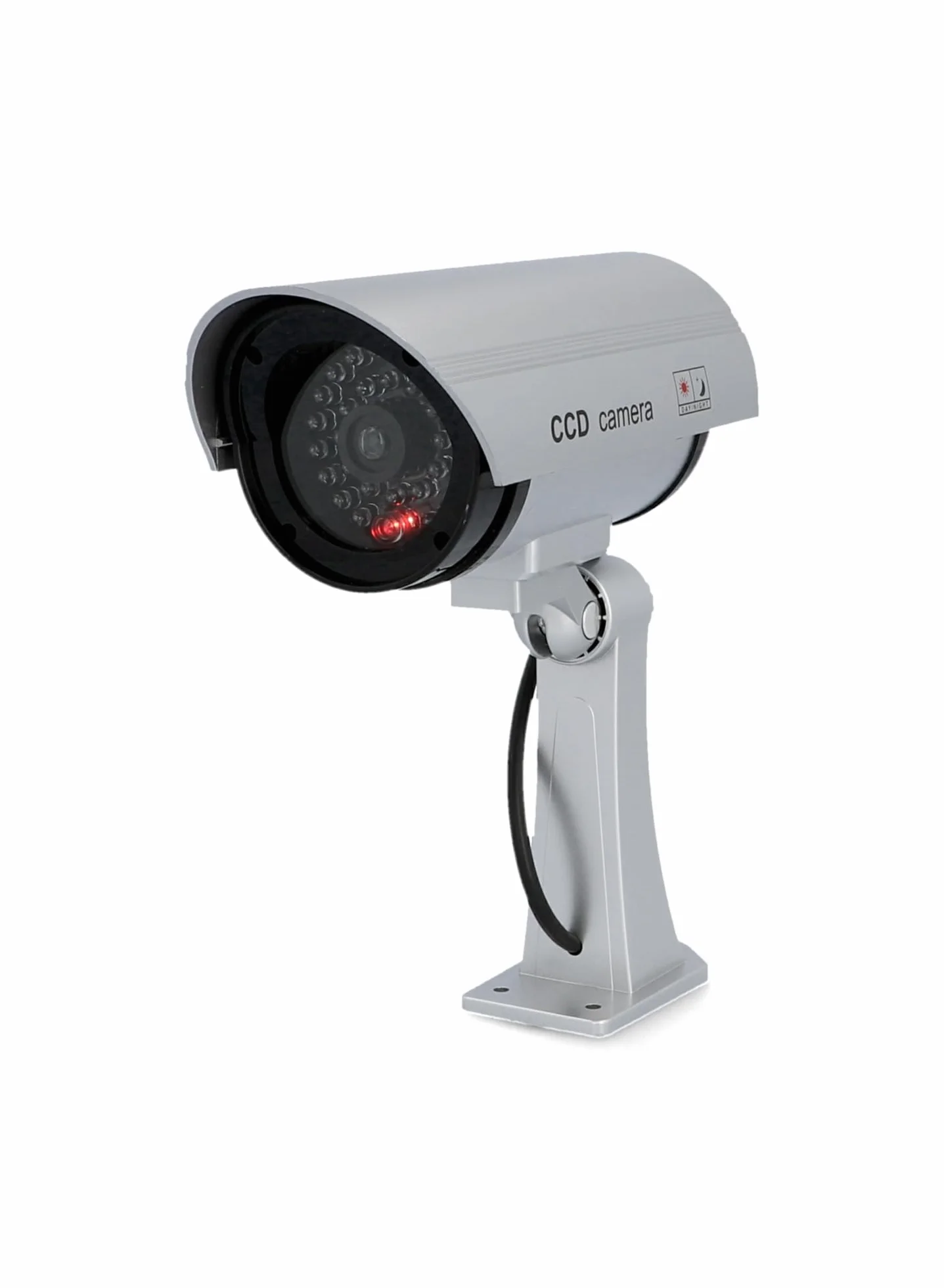 UNITEC Telecamera Fittizia Simula Sorveglianza LED Lampeggiante IP44 Regolabile Orizzontale Verticale con Batterie