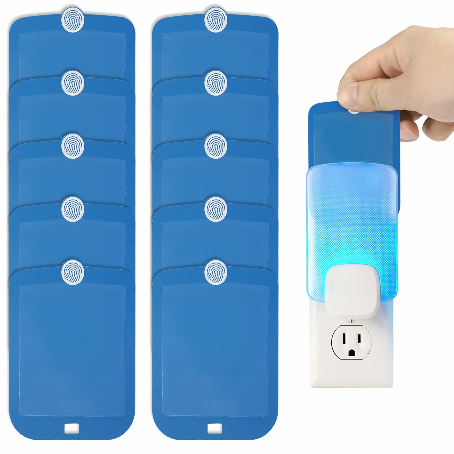 Confezione da 10 cartucce di ricarica compatibili con trappola luminosa per insetti volanti Raid Essentials, cartucce di ricarica extra appiccicose per trappola luminosa per insetti volanti per un
