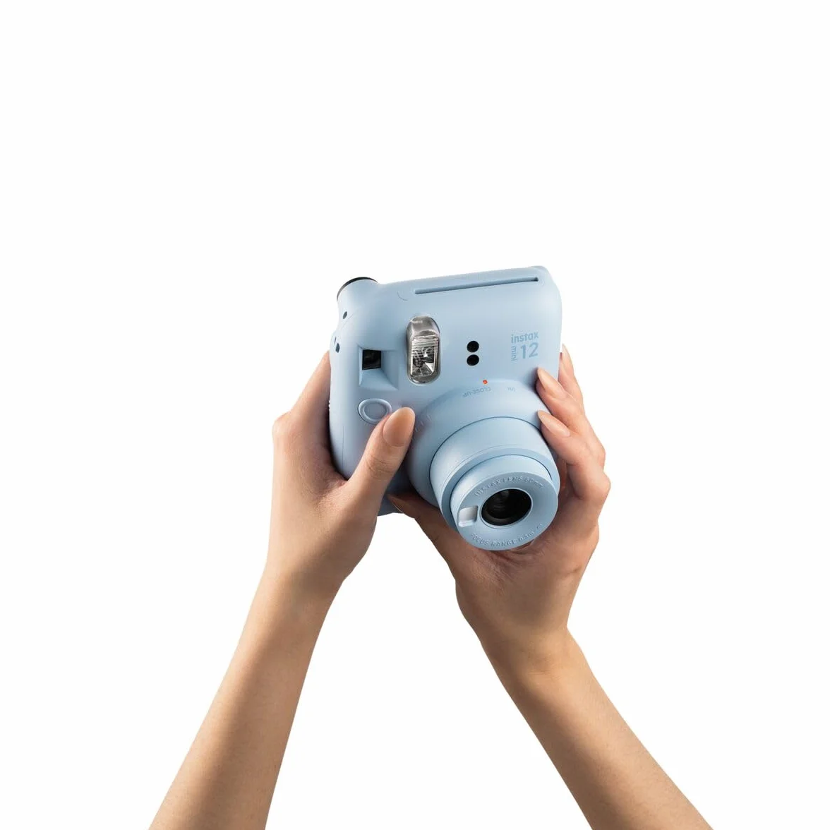 Fujifilm instax mini 12 Pastel Blue Macchina Fotografica Istantanea Specchietto Selfie Modalità Close Up Esposizione Automatica Design Pop