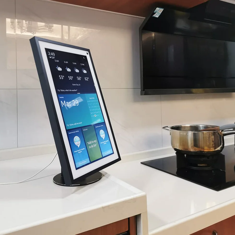 ATOPHK Echo Show 15 Stand girevole e inclinabile in alluminio
