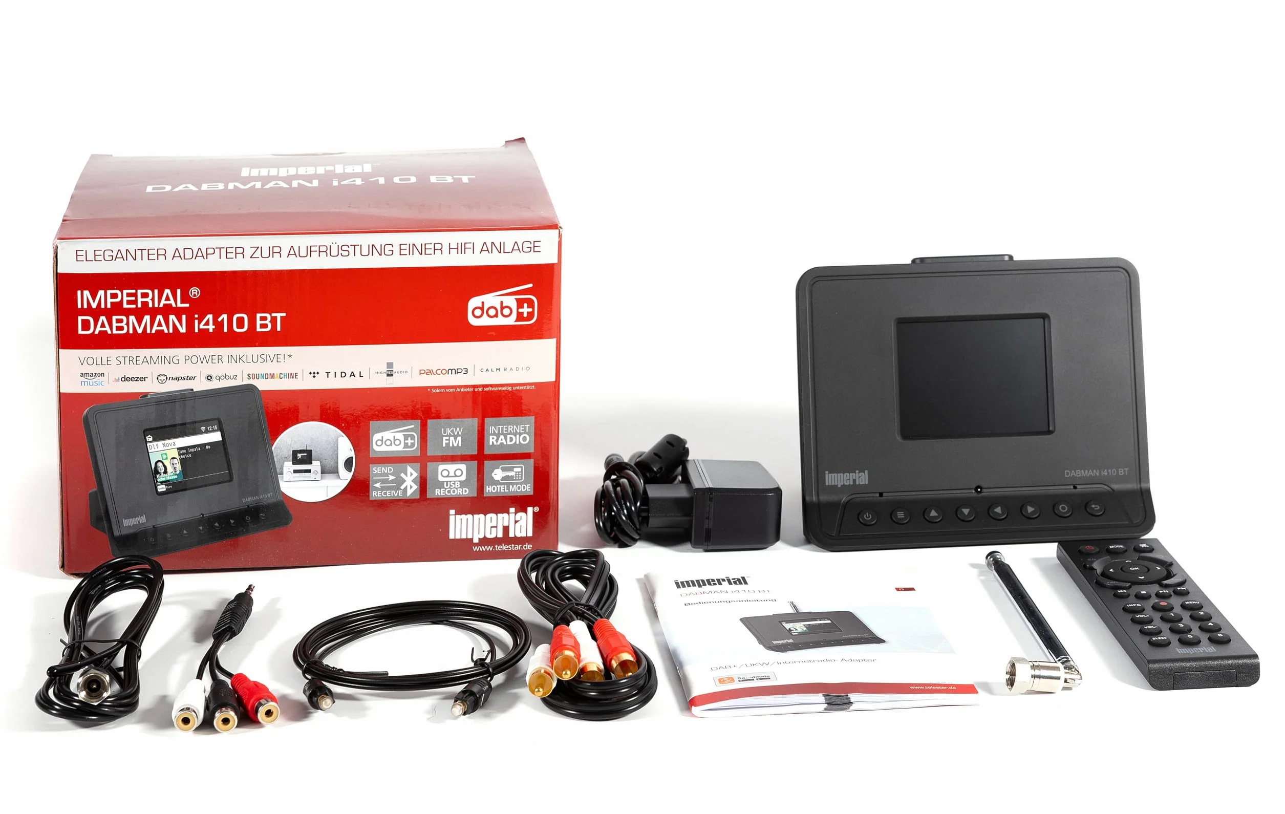 IMPERIAL DABMAN i410 BT Adattatore per impianto HiFi radio Internet DAB+ Bluetooth Nero